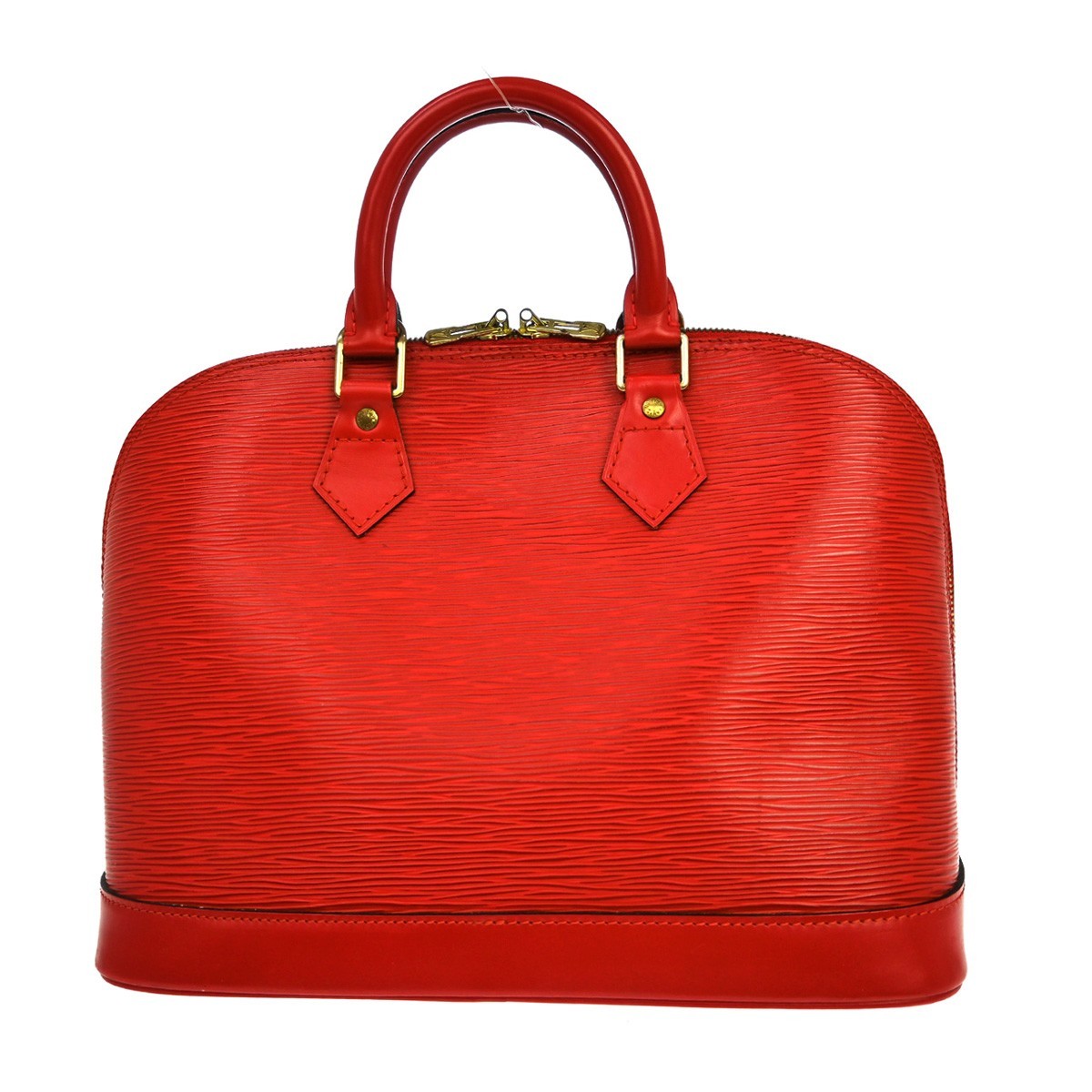 Louis Vuitton Vintage Alma Handbag Epi Leather Red Leather Handbag (Pre-Owned)