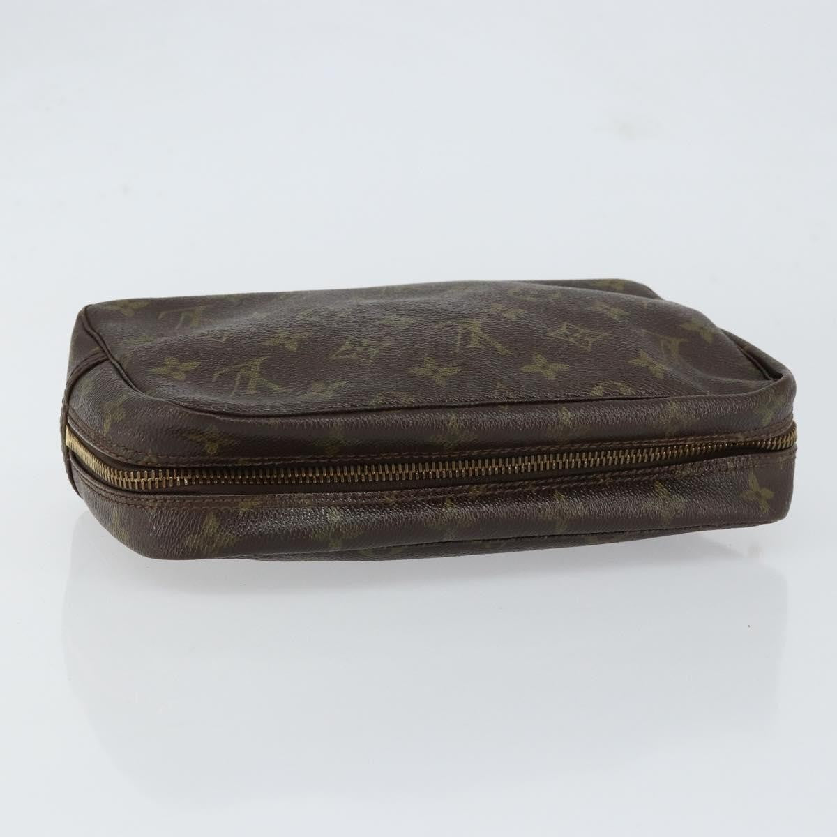 Louis Vuitton Trousse Toiletry Pouch Monogram Canvas Brown Canvas Toiletry Case Accessory (Pre-Owned)