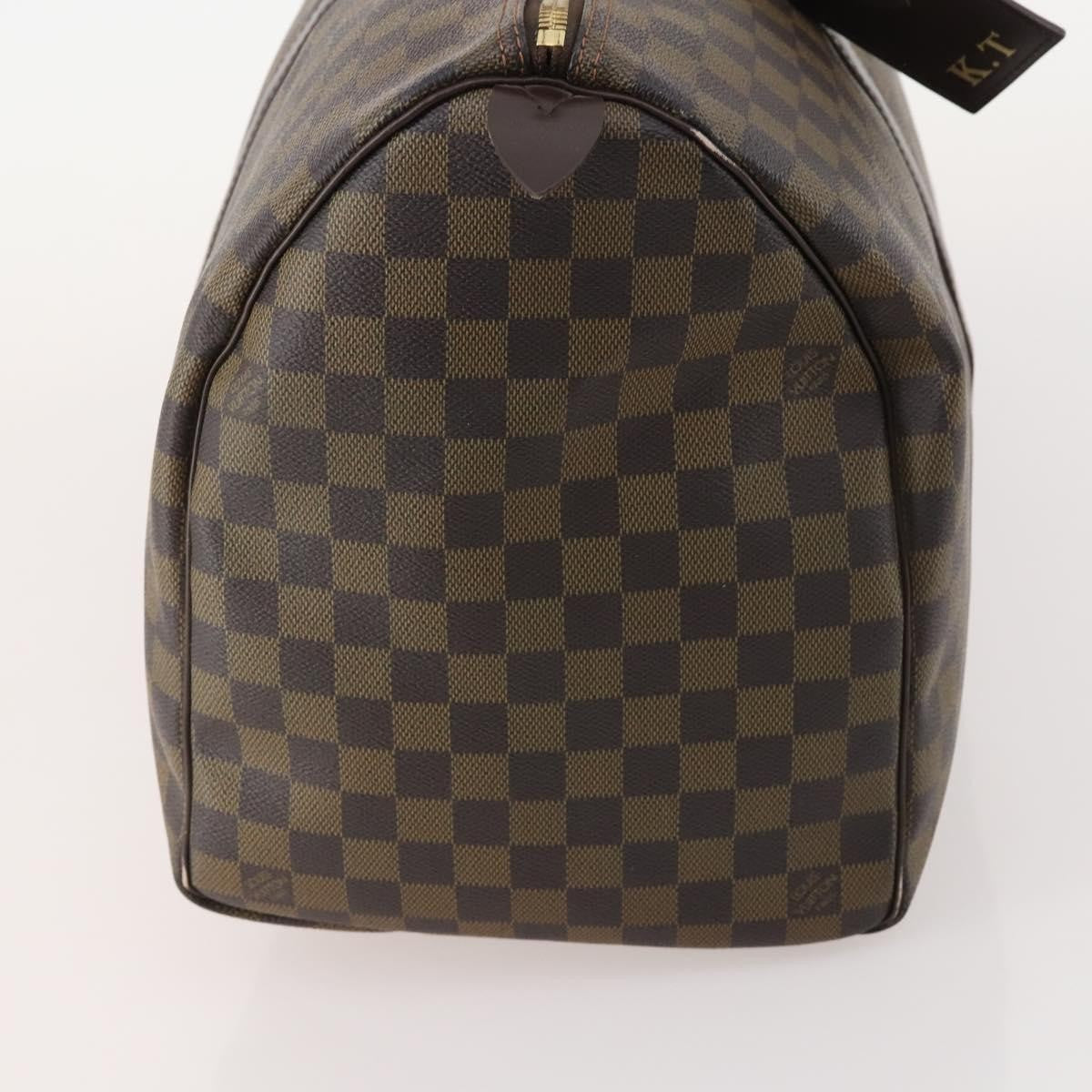 Louis Vuitton Keepall Bag Damier Brown Canvas Travel Bag Bag (Pre-Owned)