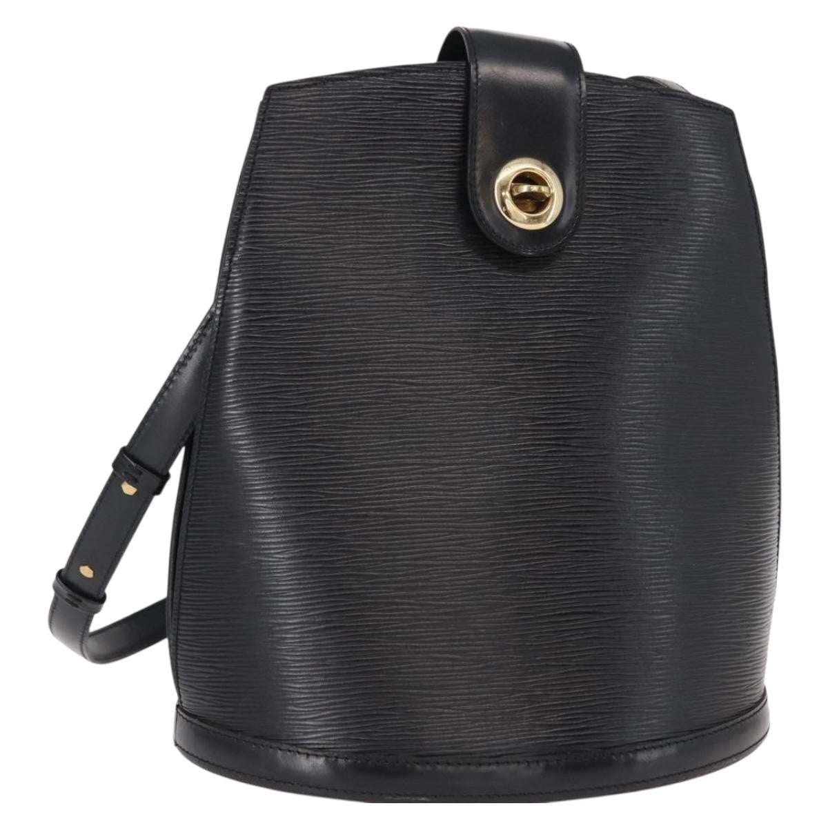 Louis Vuitton Cluny Shoulder Bag Epi Leather Black Leather Shoulder Bag Bag (Pre-Owned)