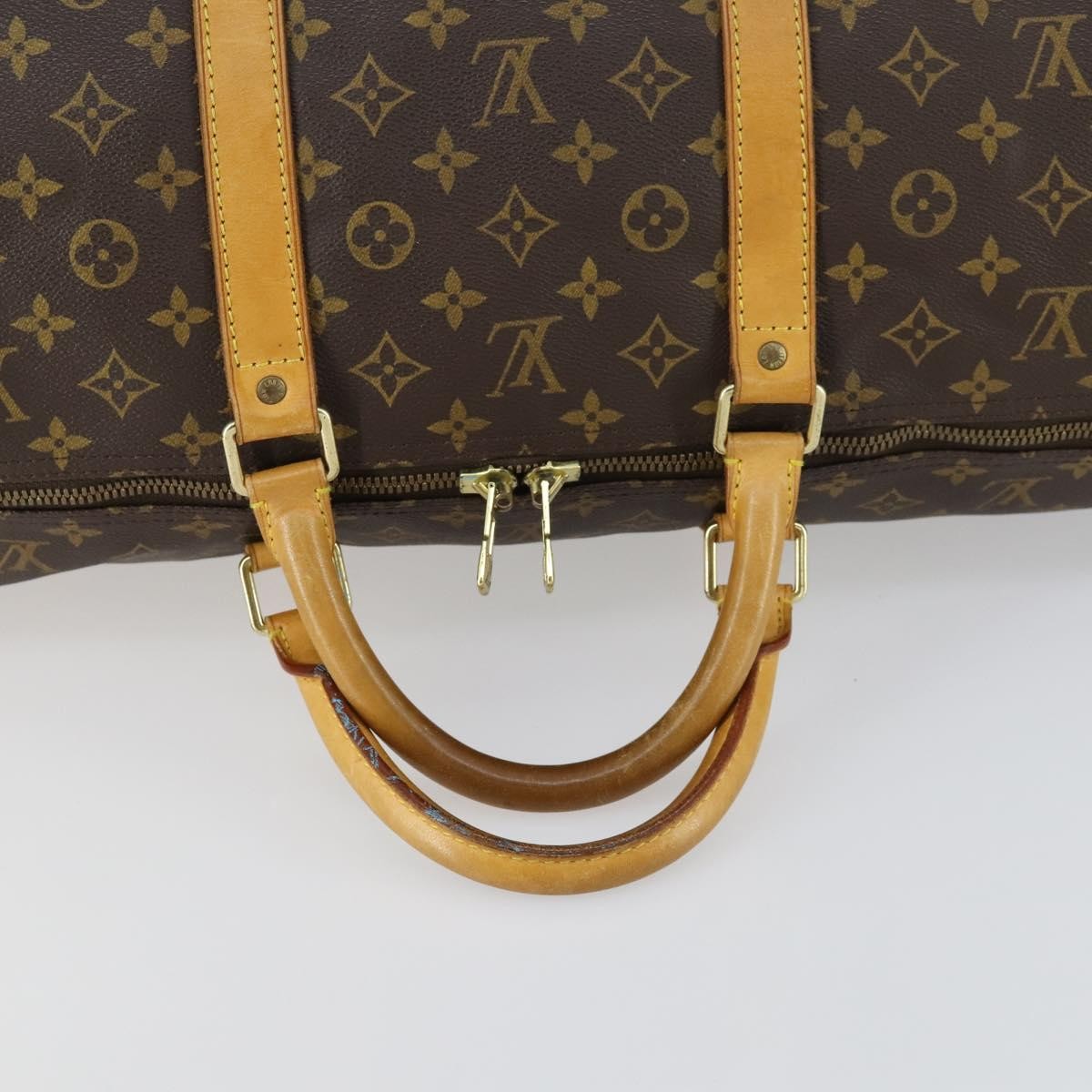 Louis Vuitton Keepall Bag Monogram Canvas Brown Canvas Travel Bag Bag (Pre-Owned)