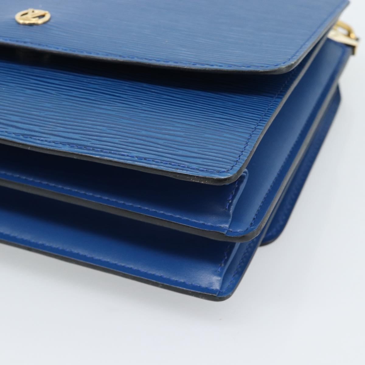 Louis Vuitton Grenelle Shoulder Bag Epi Leather Blue Leather Shoulder Bag Bag (Pre-Owned)