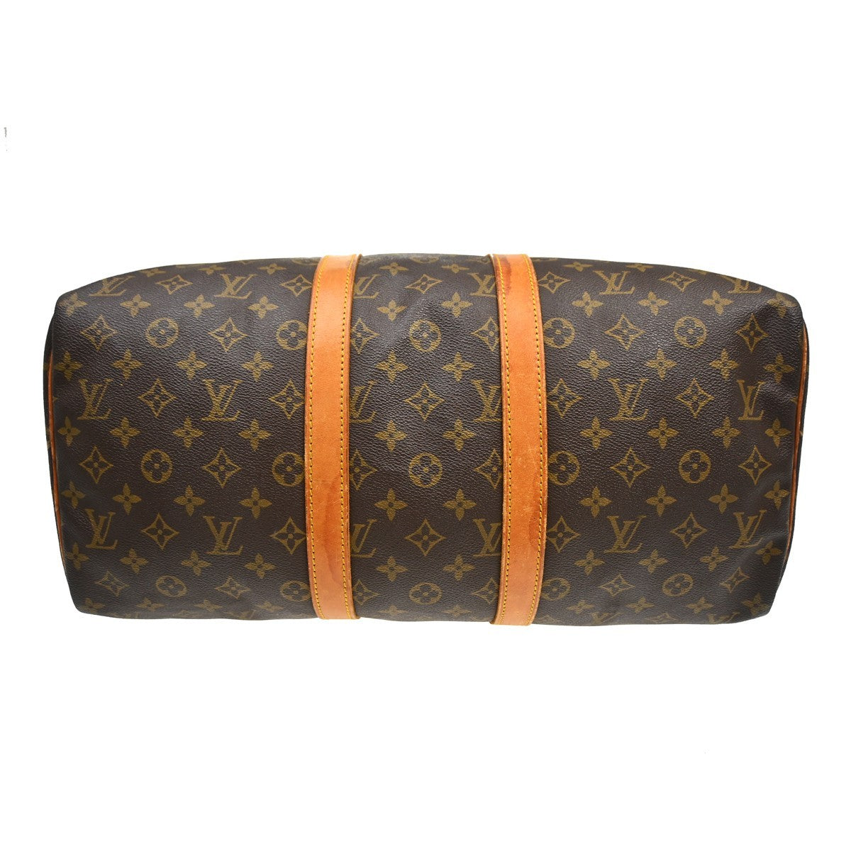 Louis Vuitton Keepall Bag Monogram Canvas Brown Canvas Travel Bag Bag (Pre-Owned)