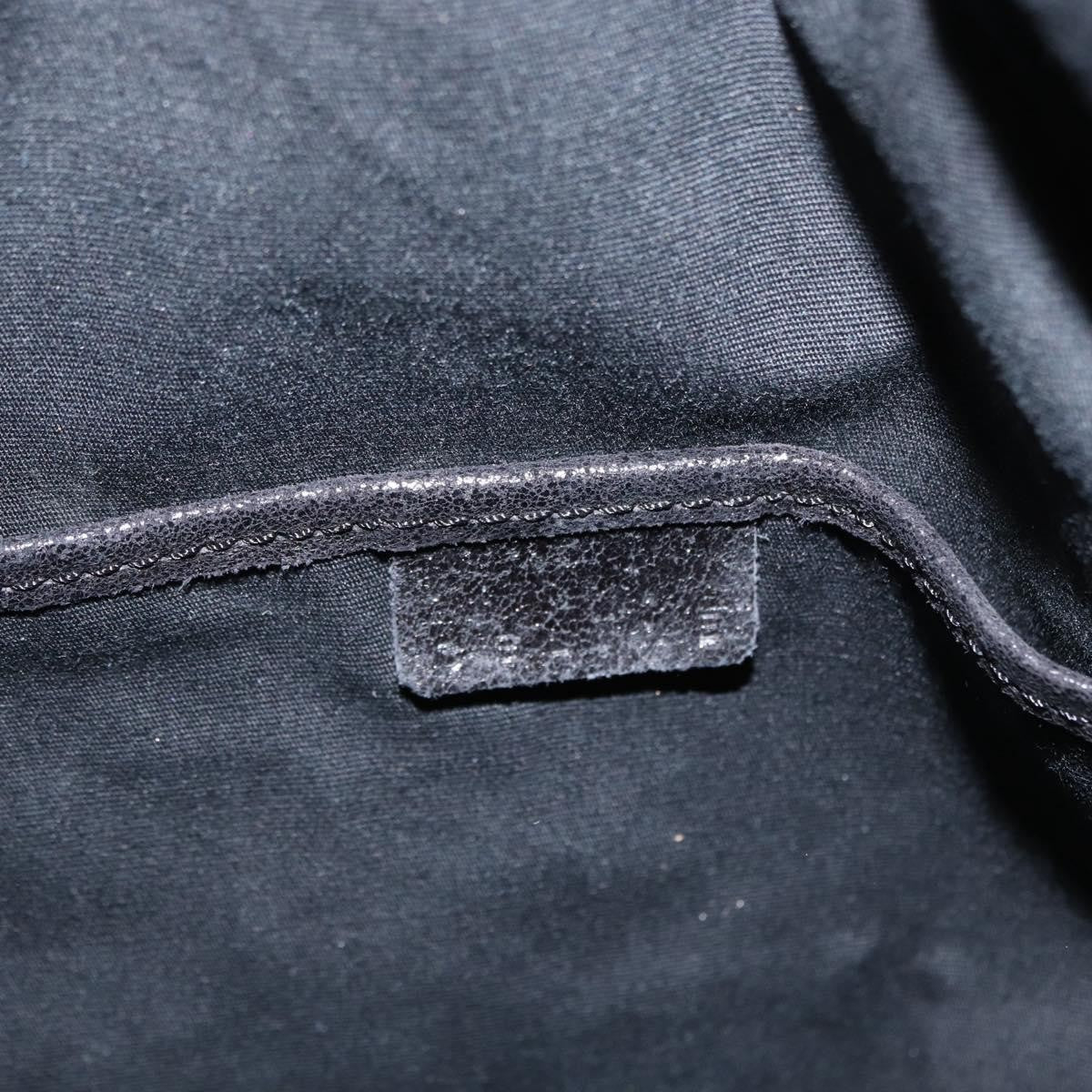 Celine Vintage Shoulder Bag Leather Black Leather Shoulder Bag Bag (Pre-Owned)