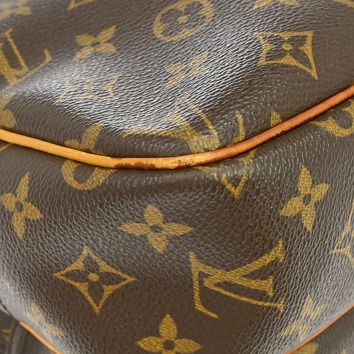 Louis Vuitton Reporter Bag Monogram Canvas Brown Canvas Shoulder Bag Bag (Pre-Owned)
