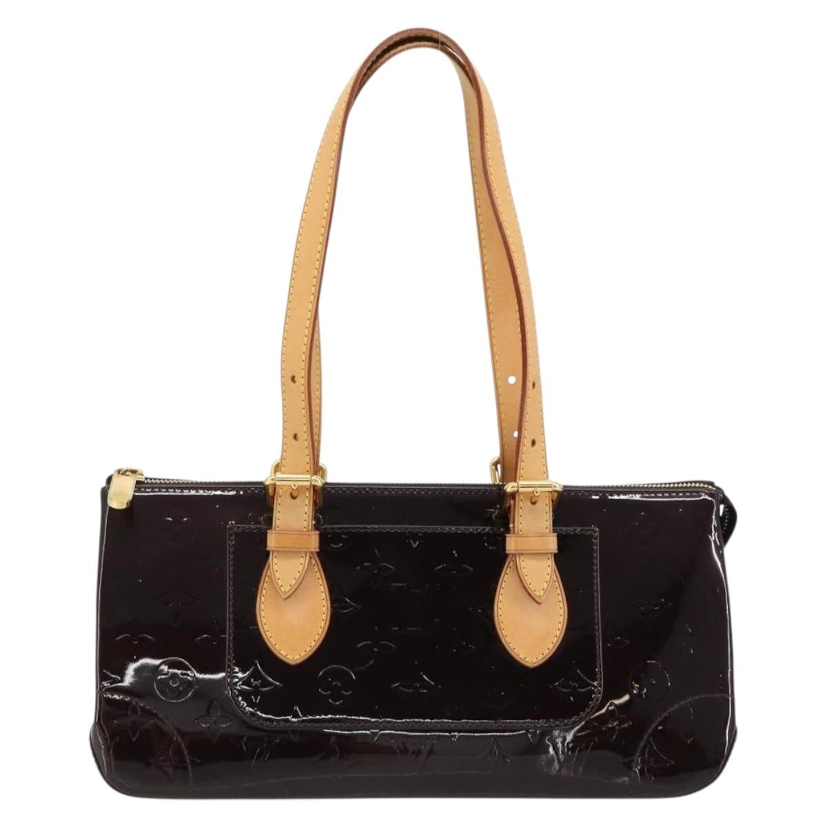 Louis Vuitton Rosewood Avenue Handbag Monogram Vernis Purple Patent_Leather Handbag (Pre-Owned)