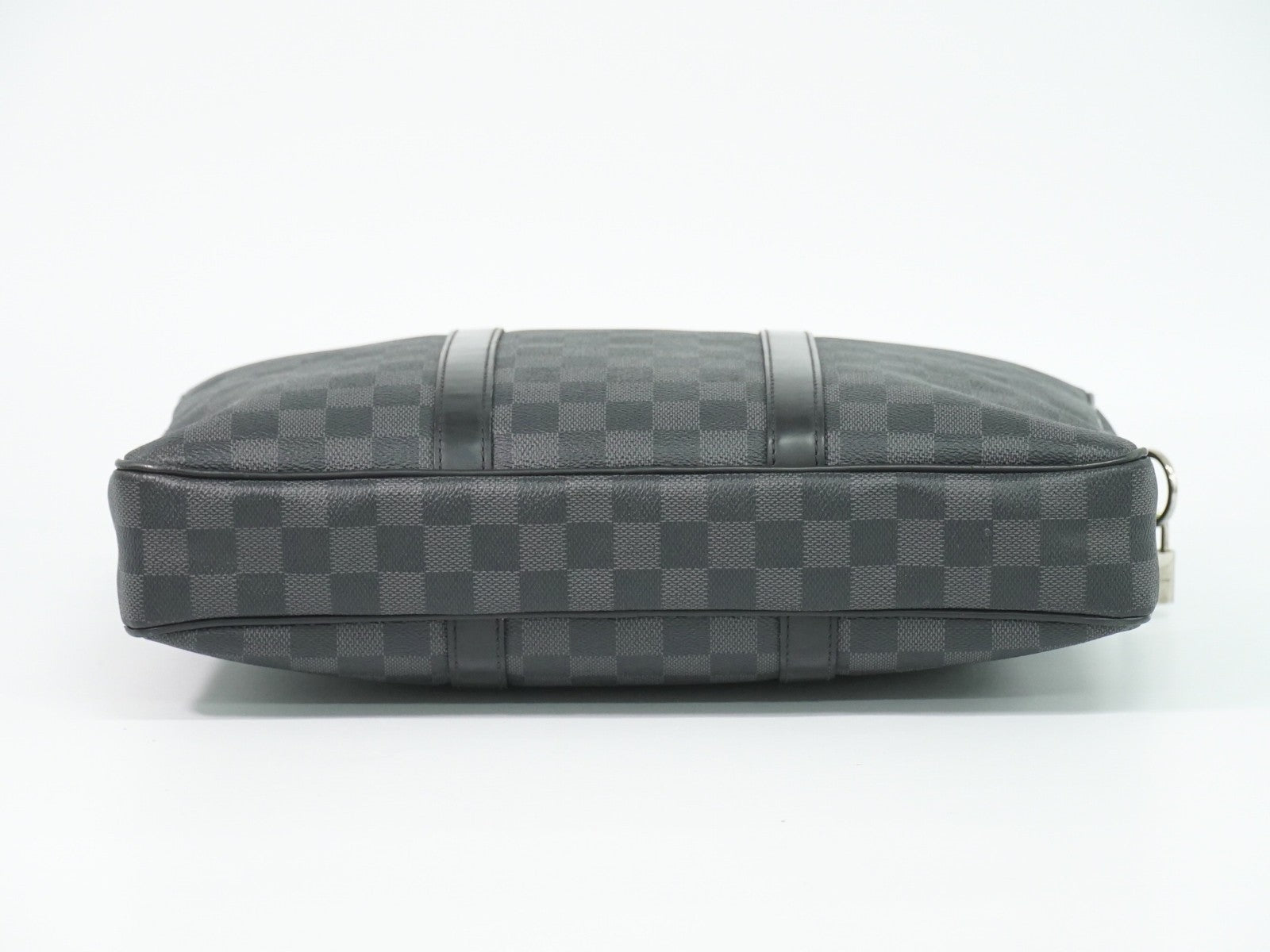 Louis Vuitton Porte-Documents Voyage Briefcase Damier Graphite Gray Canvas Briefcase Bag (Pre-Owned)
