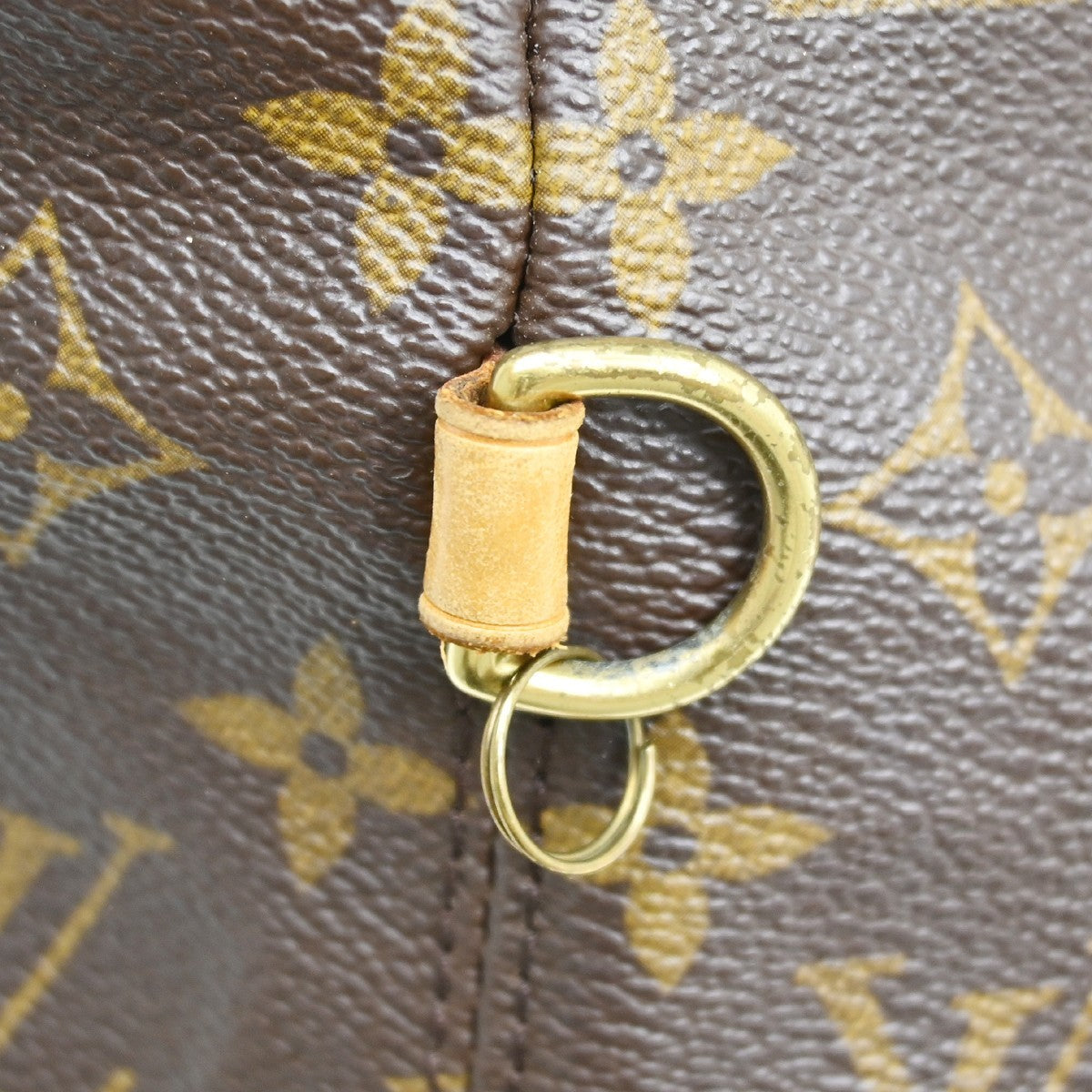 Louis Vuitton Lockit Handbag Monogram Canvas Brown Canvas Shoulder Bag Bag (Pre-Owned)