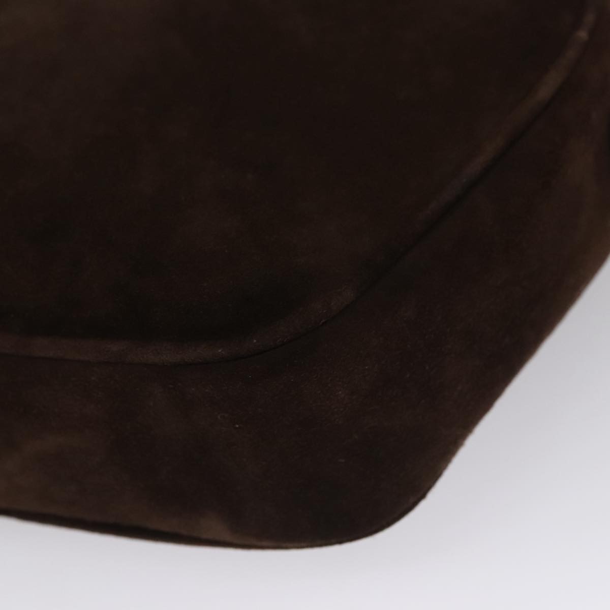 Salvatore Ferragamo Gancini Shoulder Bag Suede Brown Suede Shoulder Bag Bag (Pre-Owned)