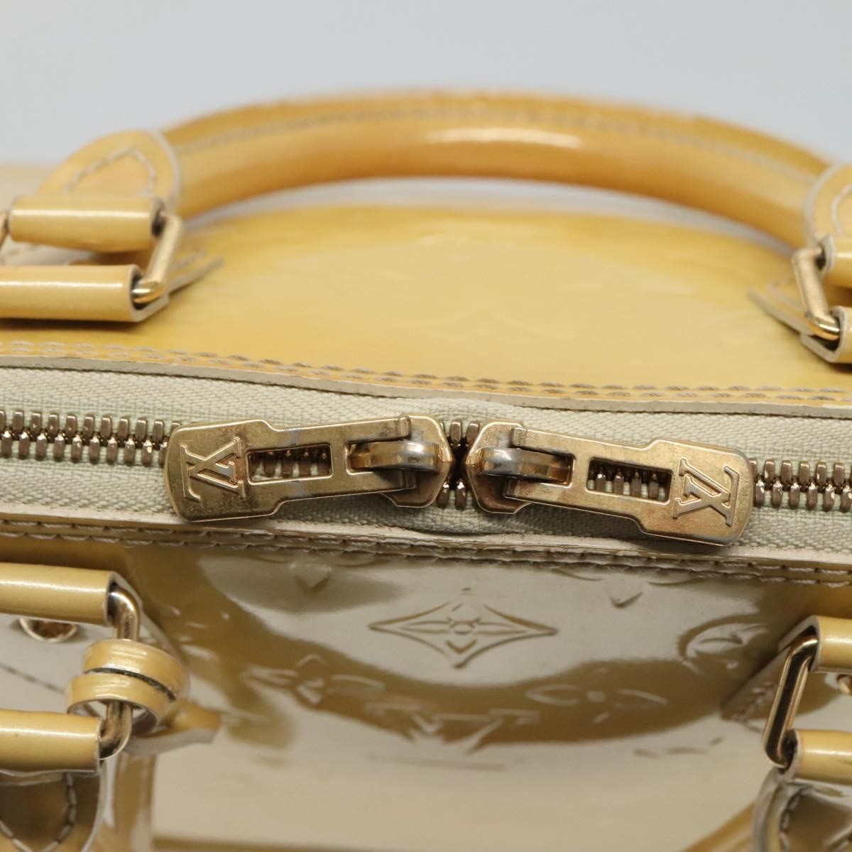 Louis Vuitton Alma Handbag Patent Leather Yellow Patent_Leather Handbag (Pre-Owned)