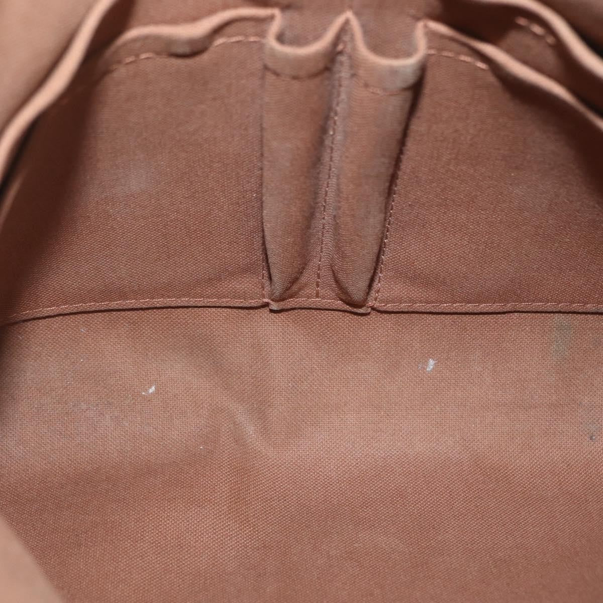 Louis Vuitton Trotteur Beaubourg Handbag Monogram Canvas Brown Canvas Shoulder Bag Bag (Pre-Owned)