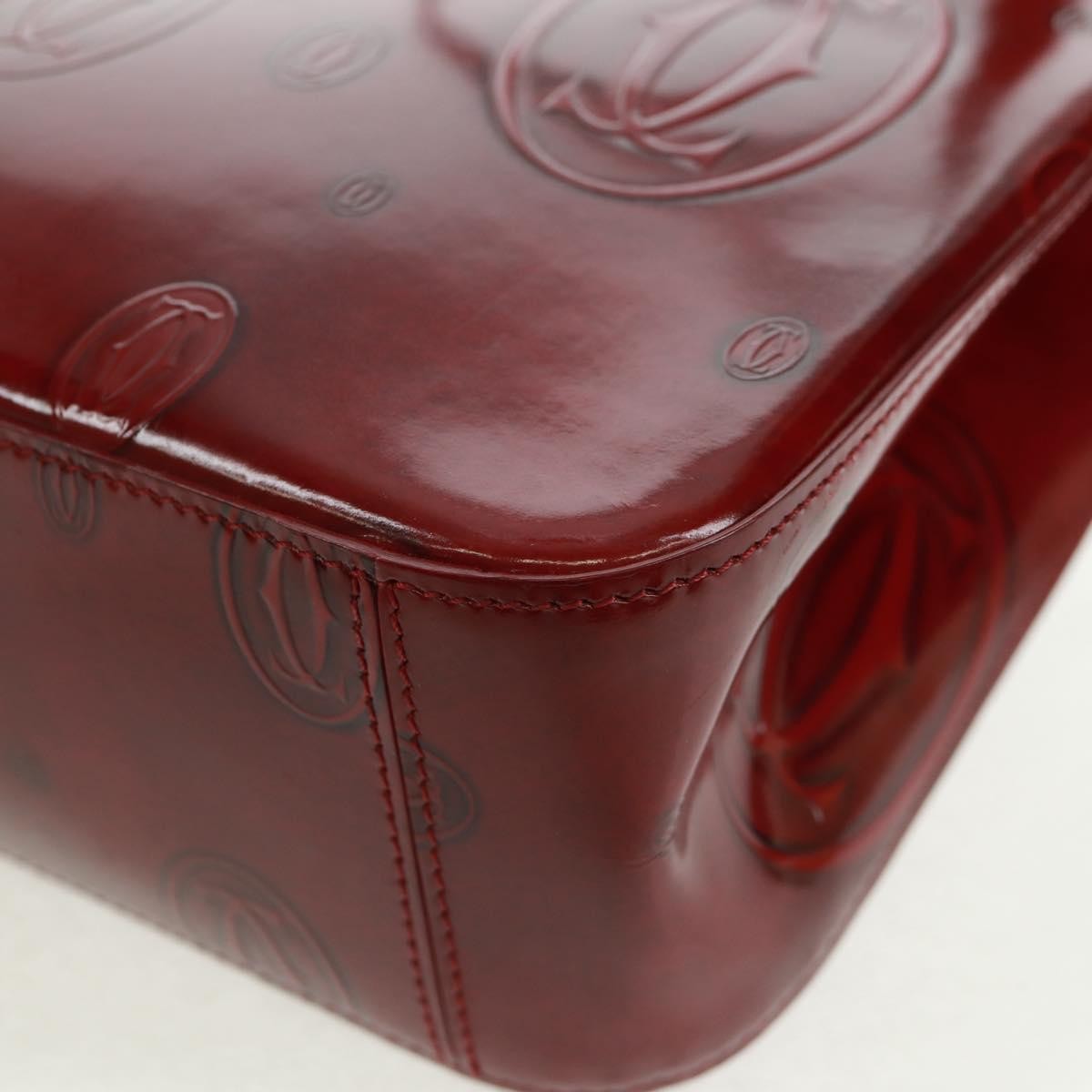 Cartier Happy Birthday Handbag Patent Leather Red Patent_Leather Handbag (Pre-Owned)