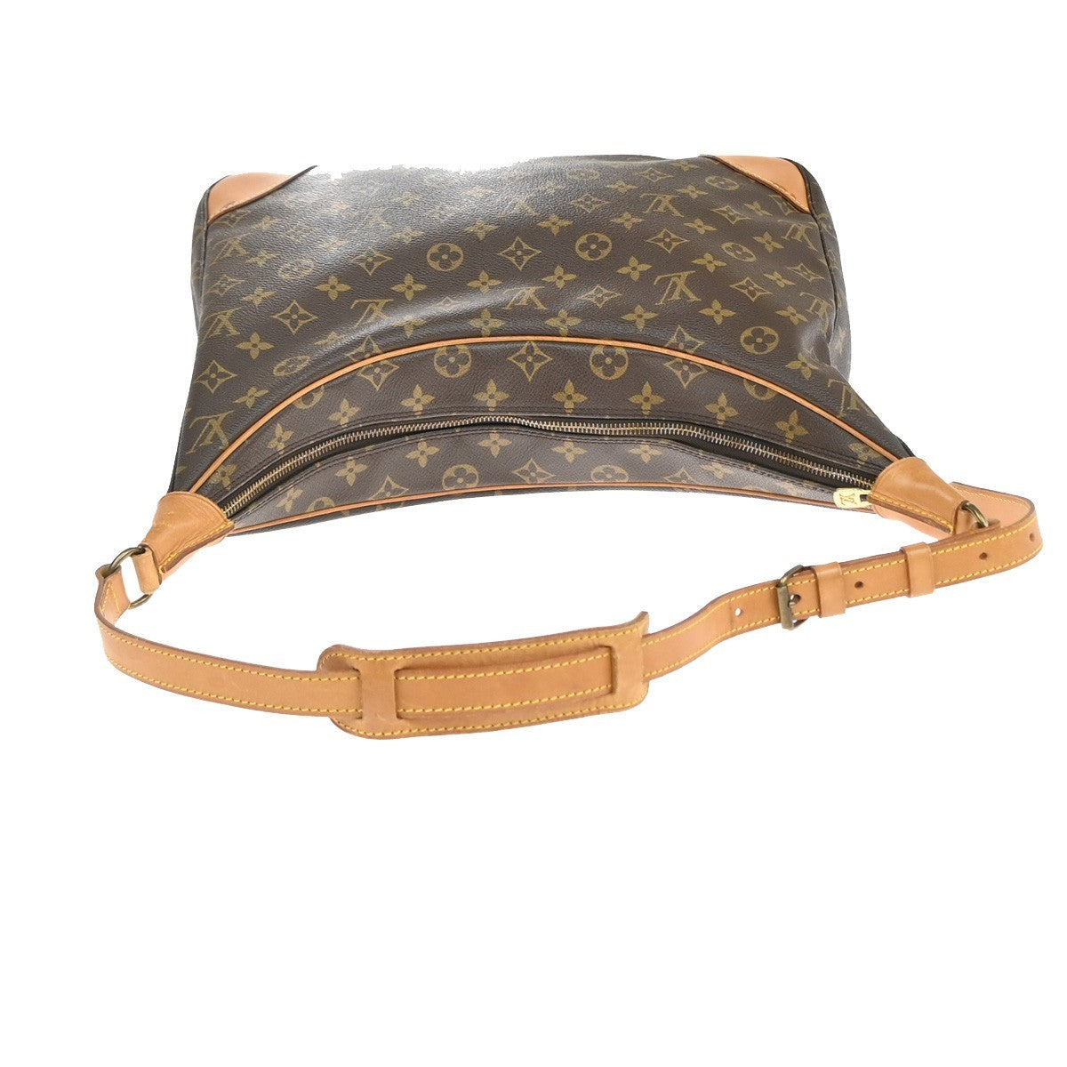 Louis Vuitton Boulogne Handbag Monogram Canvas Brown Canvas Shoulder Bag Bag (Pre-Owned)