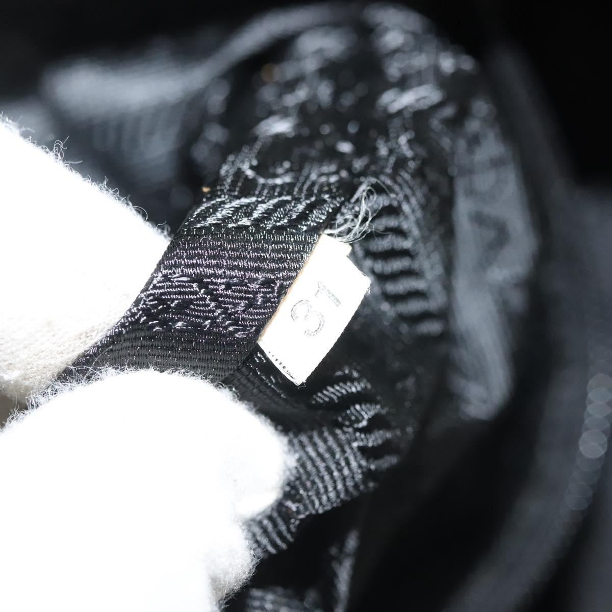 Prada Vintage Tote Tessuto Black Nylon Tote Bag Bag (Pre-Owned)