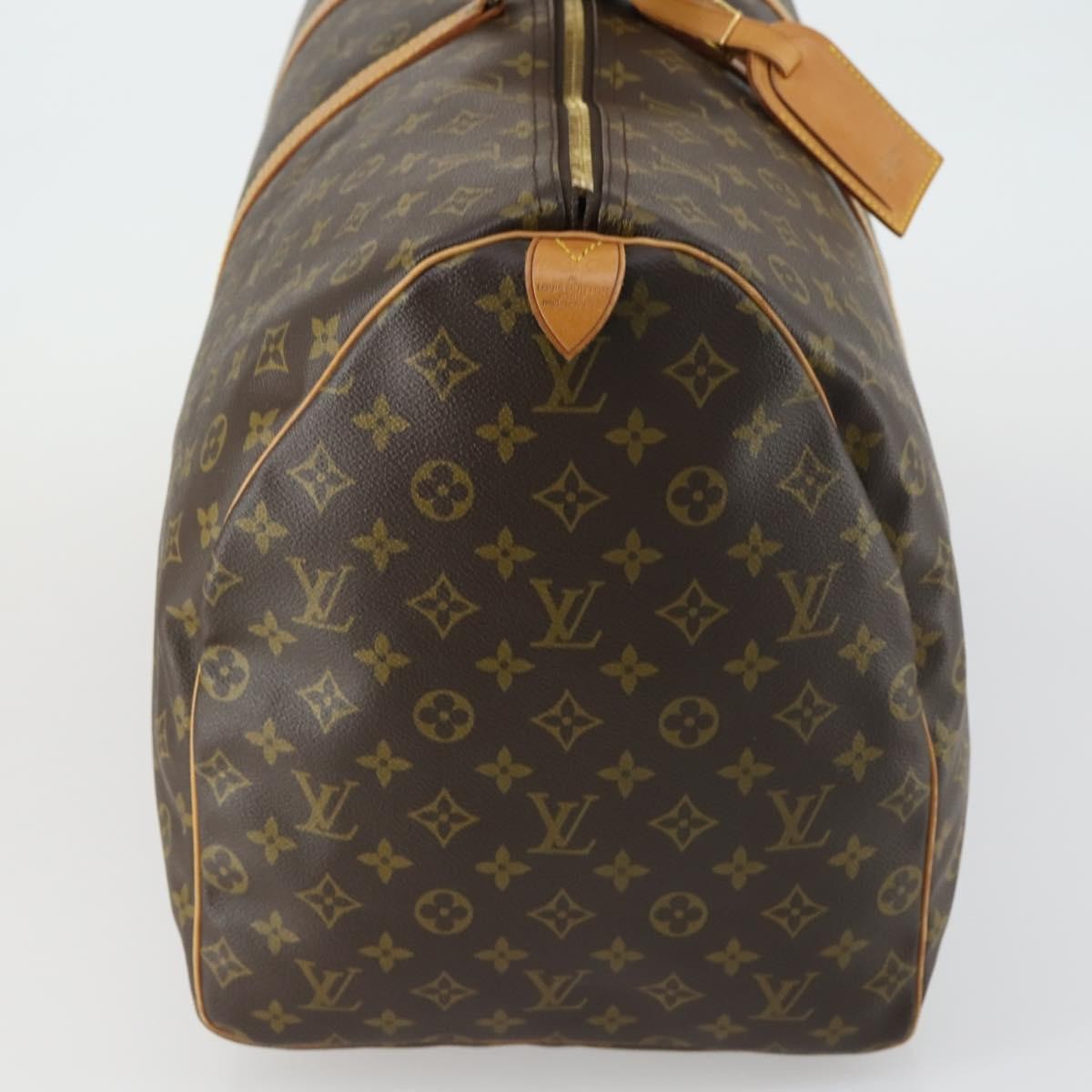 Louis Vuitton Keepall Bag Monogram Canvas Brown Canvas Travel Bag Bag (Pre-Owned)
