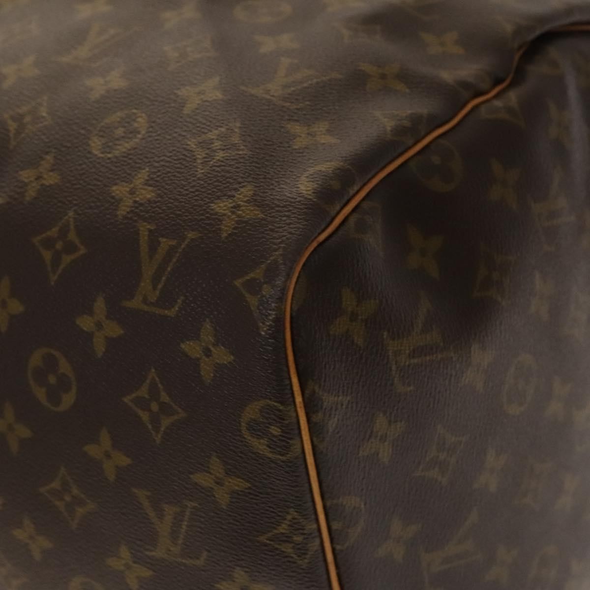 Louis Vuitton Keepall Bag Monogram Canvas Brown Canvas Travel Bag Bag (Pre-Owned)