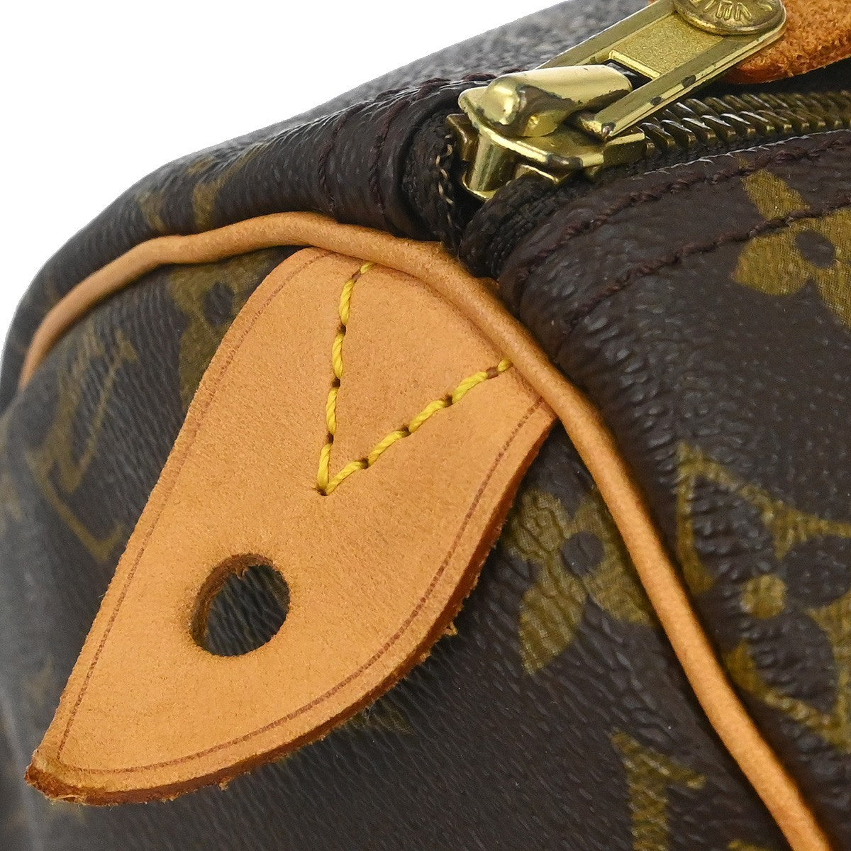 Louis Vuitton Speedy Handbag Monogram Canvas Brown Canvas Handbag (Pre-Owned)