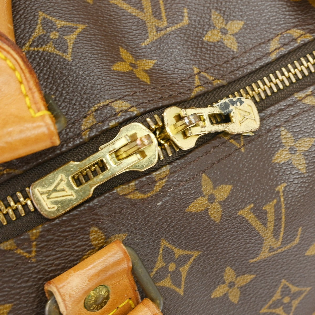 Louis Vuitton Keepall Bag Monogram Canvas Brown Canvas Travel Bag Bag (Pre-Owned)