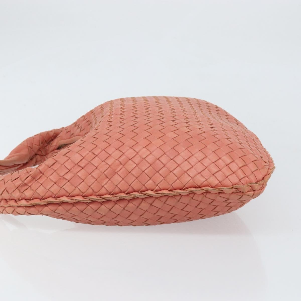 Bottega Veneta Veneta Hobo Intrecciato Nappa Pink Leather Handbag (Pre-Owned)