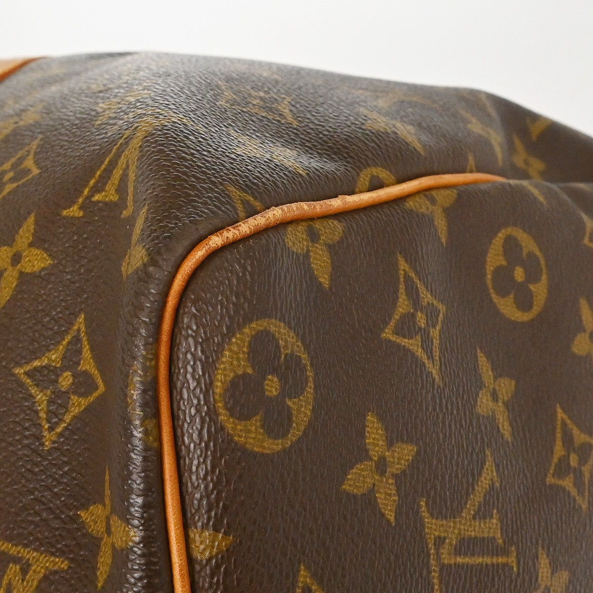 Louis Vuitton Keepall Bag Monogram Canvas Brown Canvas Travel Bag Bag (Pre-Owned)