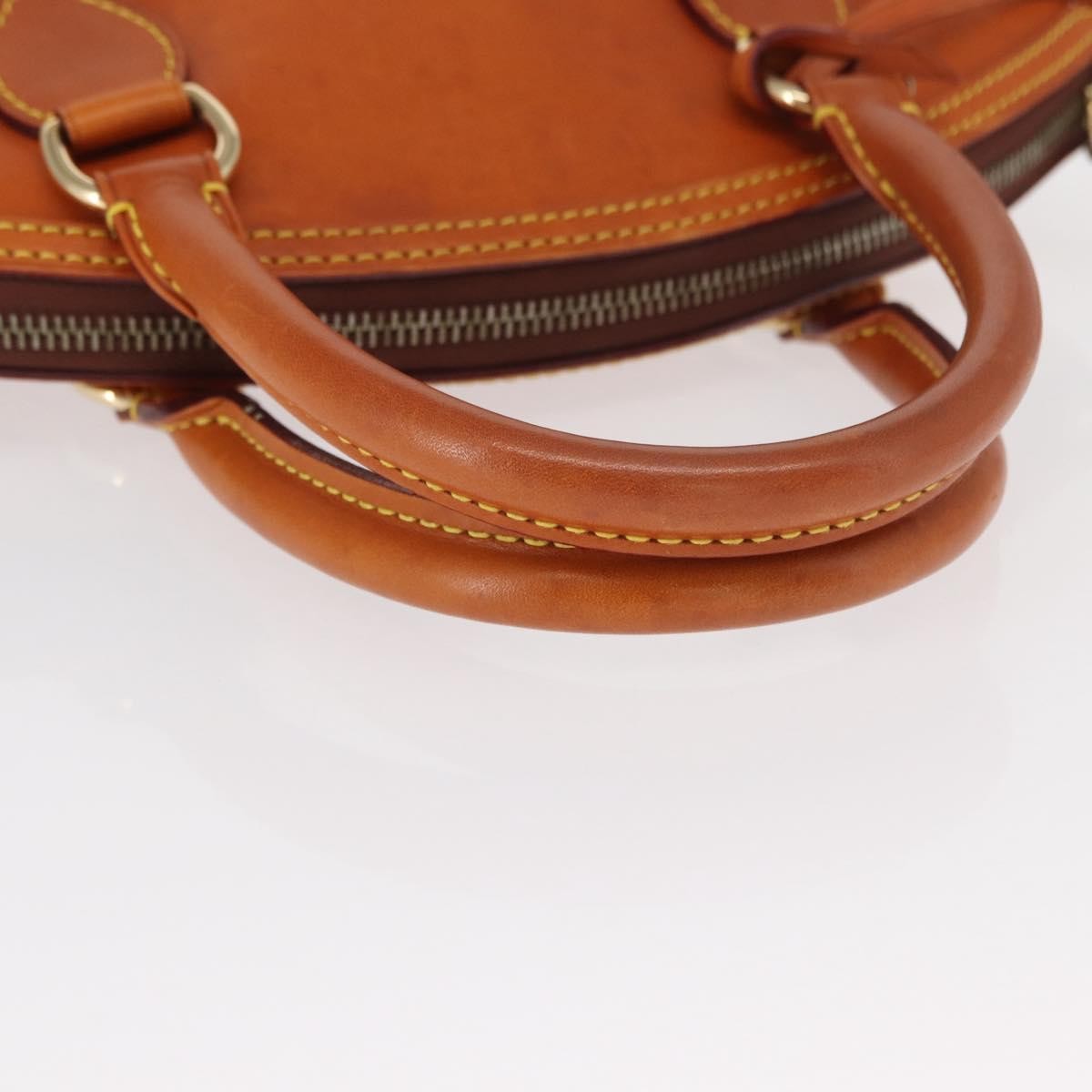 Louis Vuitton Lockit Handbag Nomade Leather Brown Leather Handbag (Pre-Owned)