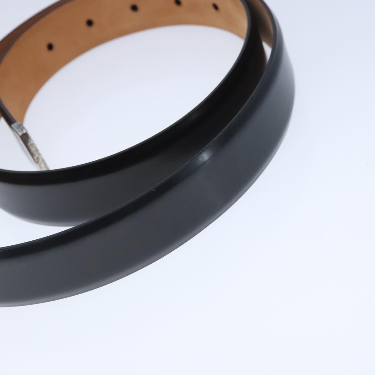 Louis Vuitton Carre Belt Leather Black Leather Belts Accessory (Pre-Owned)