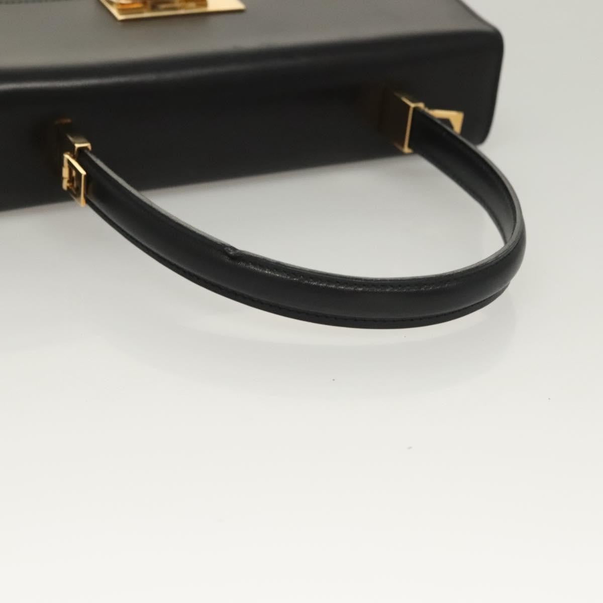 Salvatore Ferragamo Convertible Vara Bow Tote Leather Black Leather Bag (Pre-Owned)