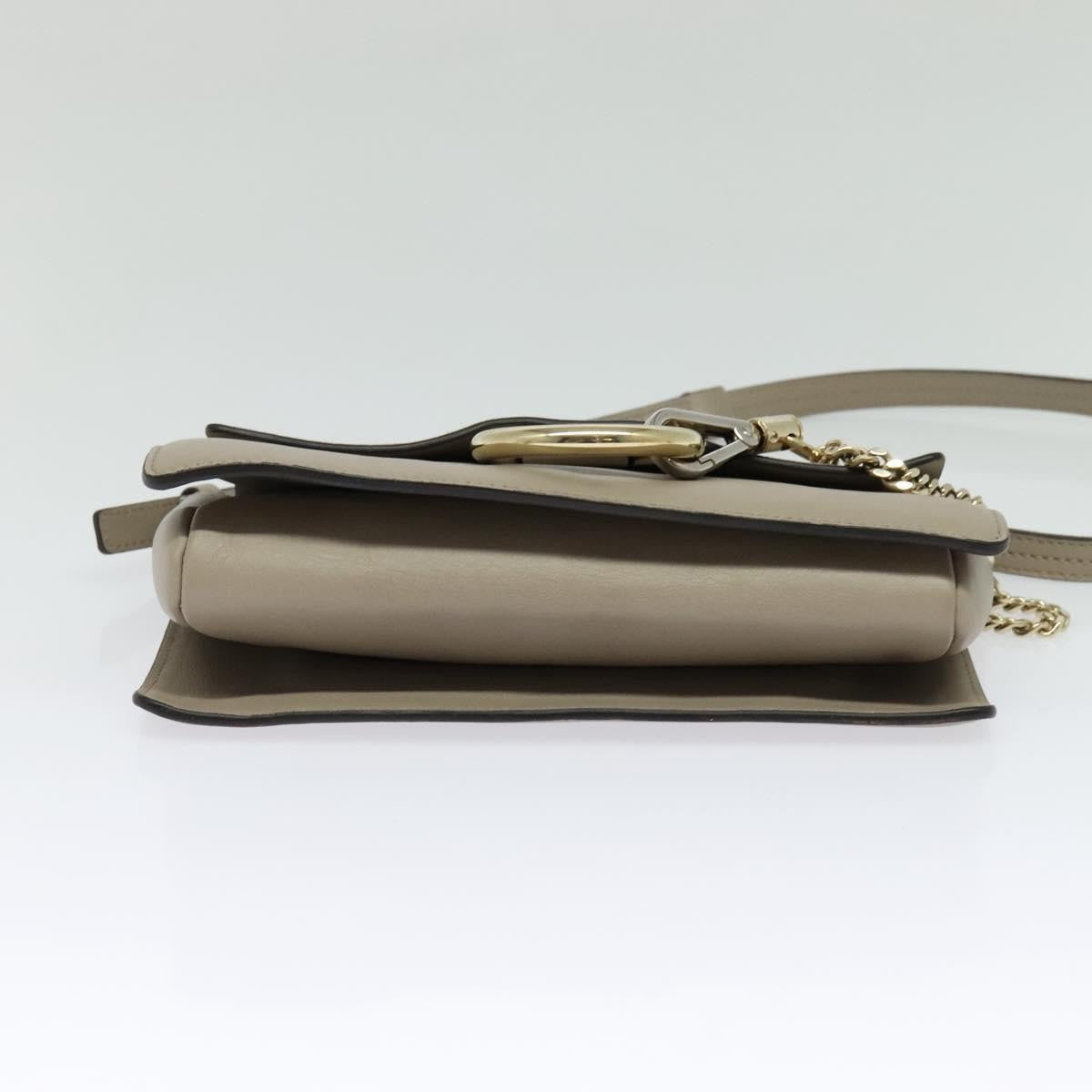 Chloe Faye Crossbody Leather And Suede Gray Suede Shoulder Bag Bag (Pre-Owned)