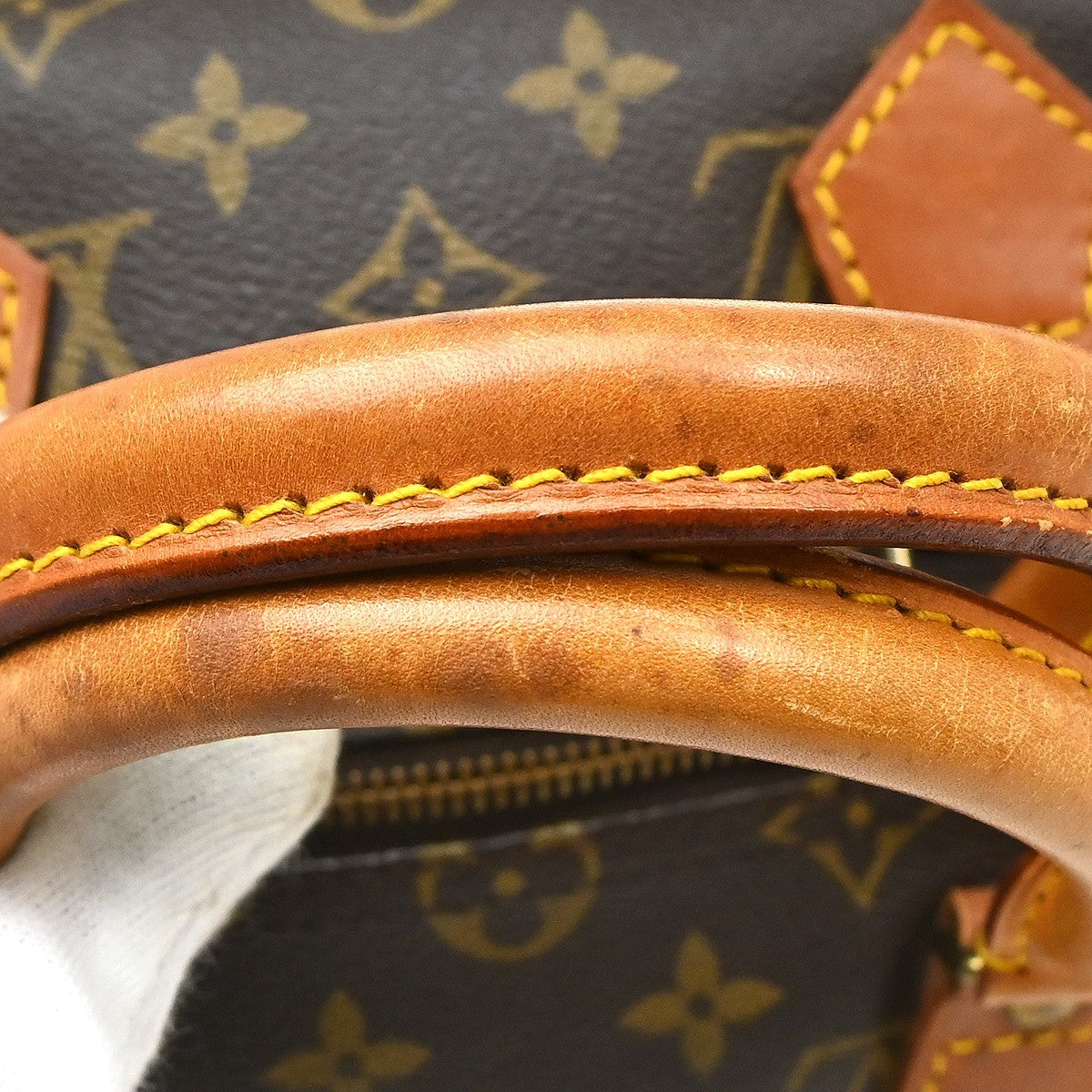 Louis Vuitton Speedy Handbag Monogram Canvas Brown Canvas Handbag (Pre-Owned)