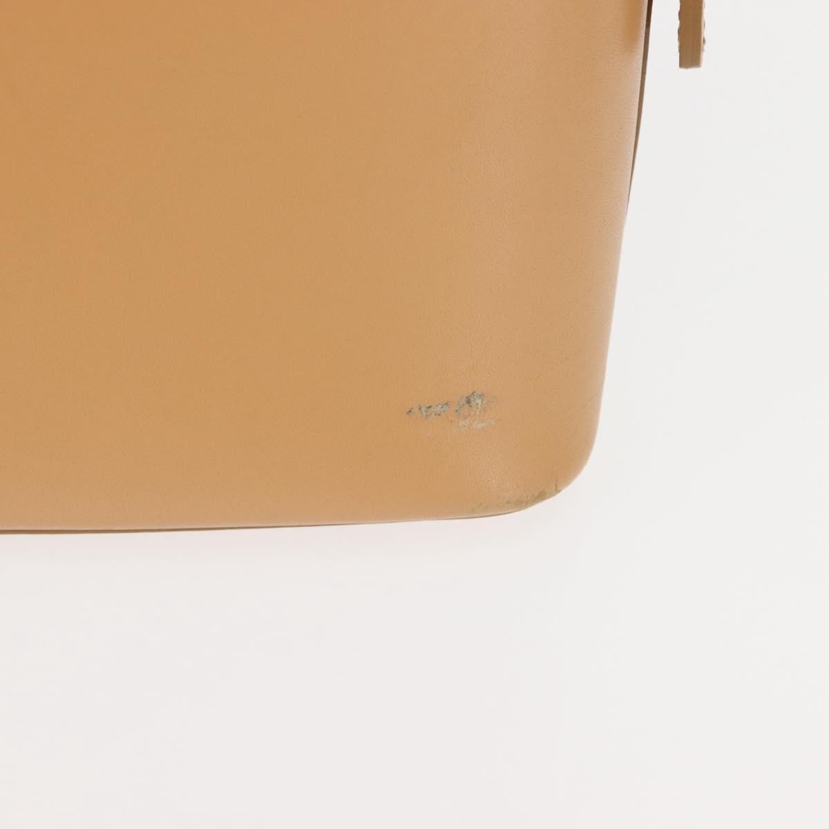 Burberry Shoulder Bag Leather Beige Leather Shoulder Bag Bag (Pre-Owned)