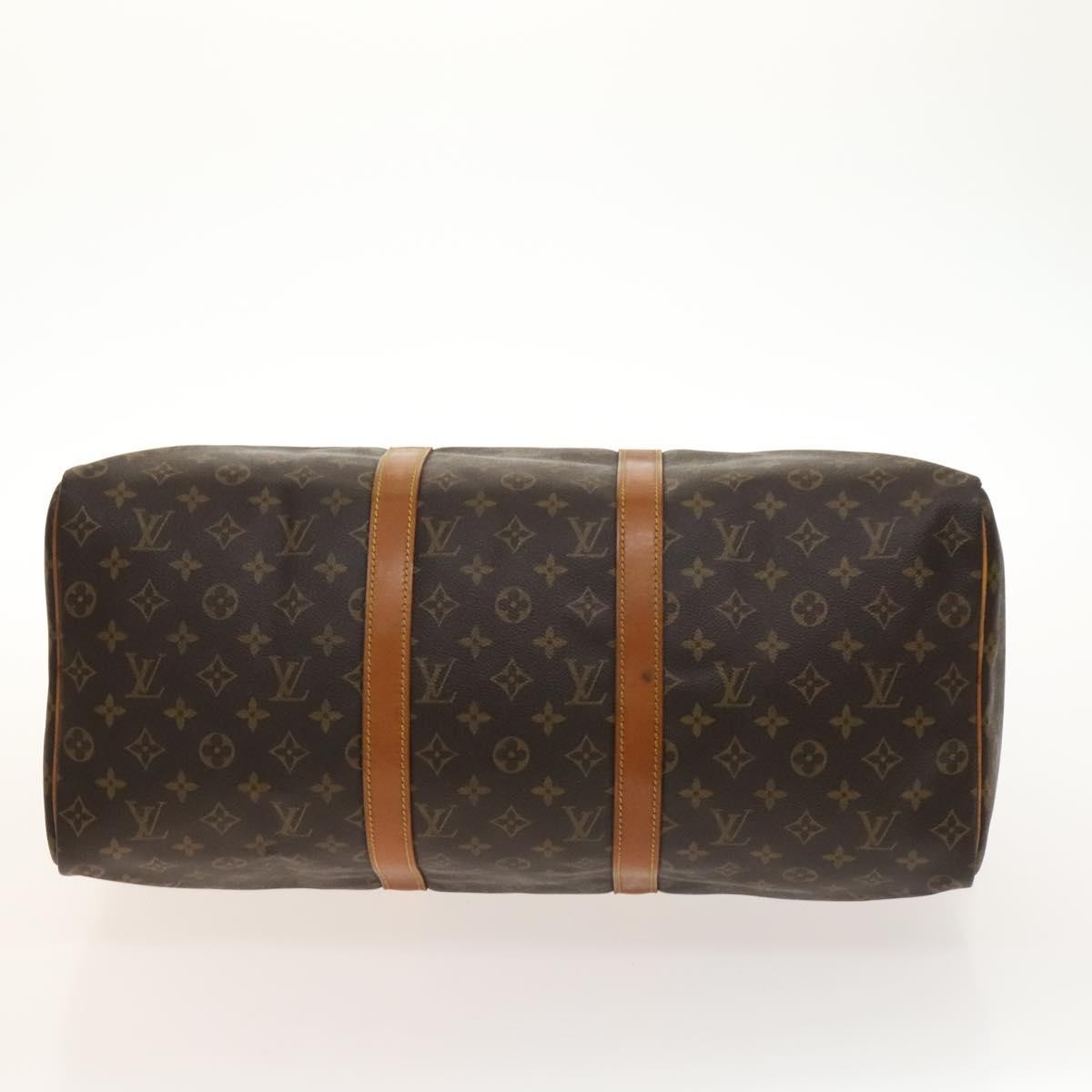 Louis Vuitton Keepall Bag Monogram Canvas Brown Canvas Travel Bag Bag (Pre-Owned)