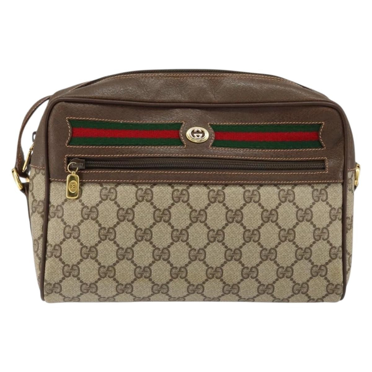 Gucci Vintage Ophidia Shoulder Bag Gg Canvas Beige Pvc Shoulder Bag Bag (Pre-Owned)