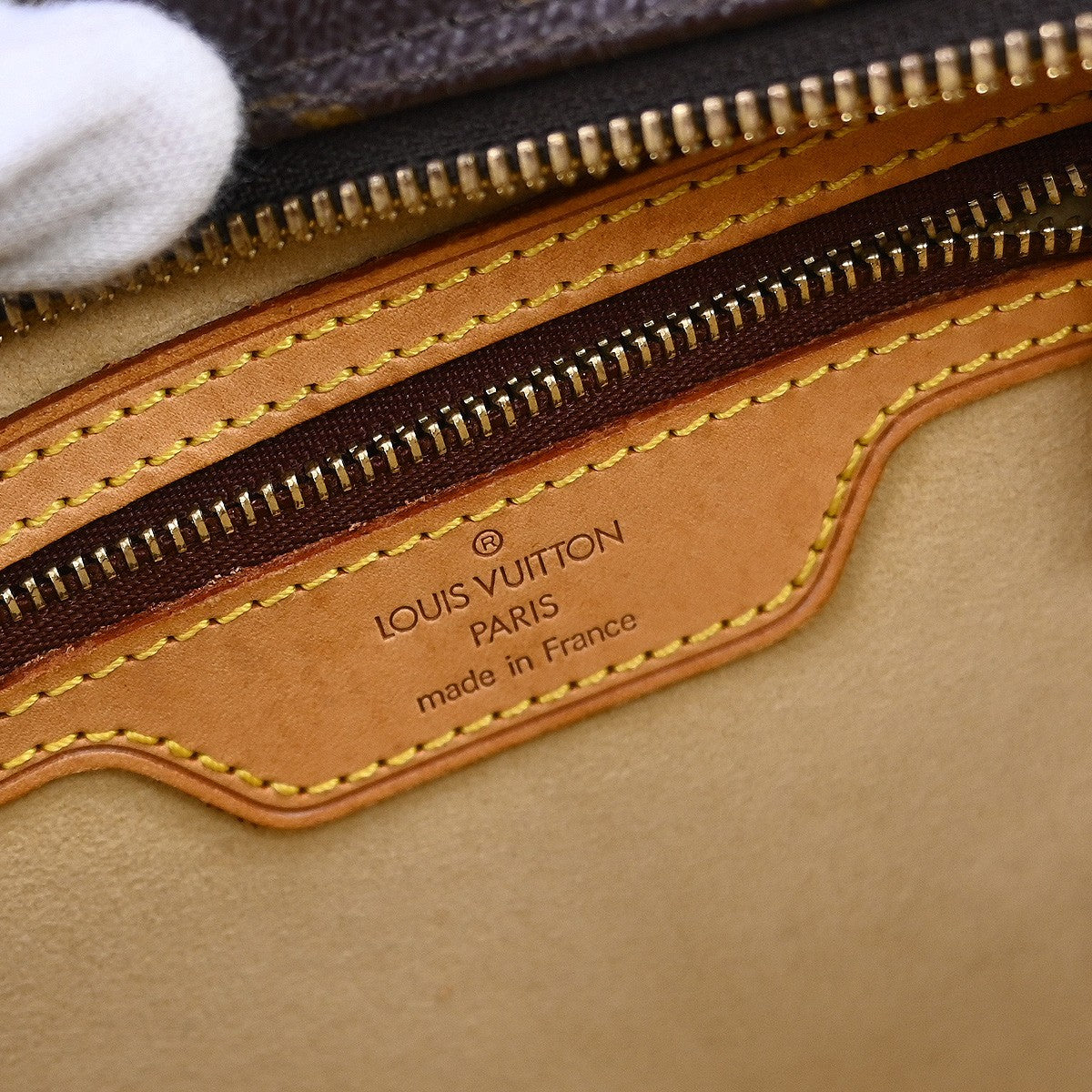 Louis Vuitton Cite Handbag Monogram Canvas Brown Canvas Shoulder Bag Bag (Pre-Owned)