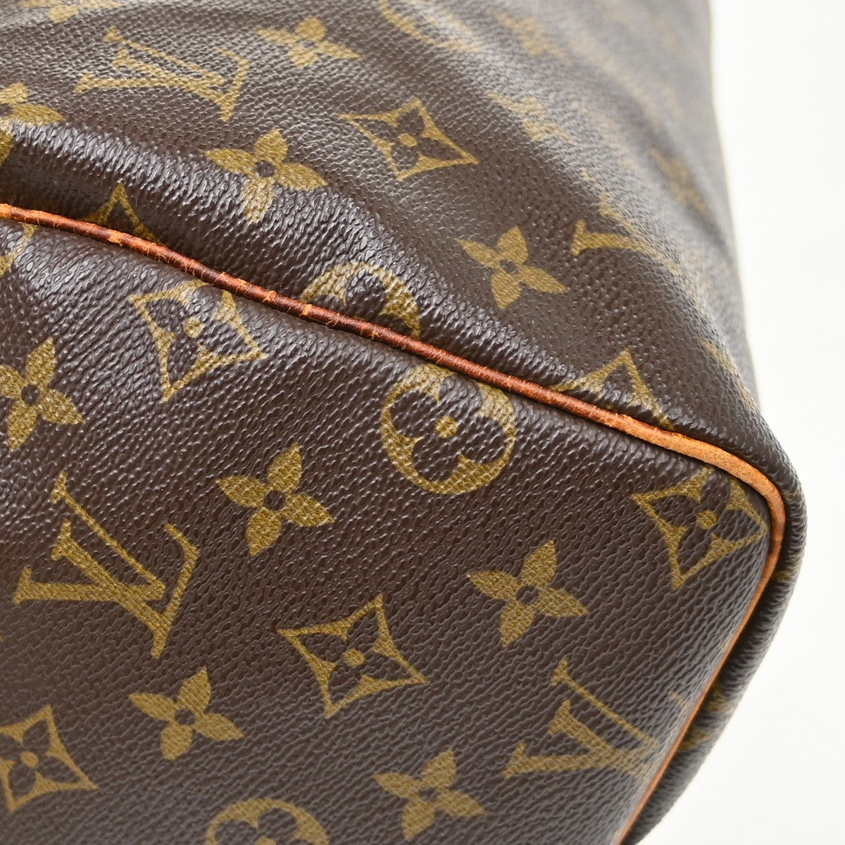 Louis Vuitton Speedy Handbag Monogram Canvas Brown Canvas Handbag (Pre-Owned)