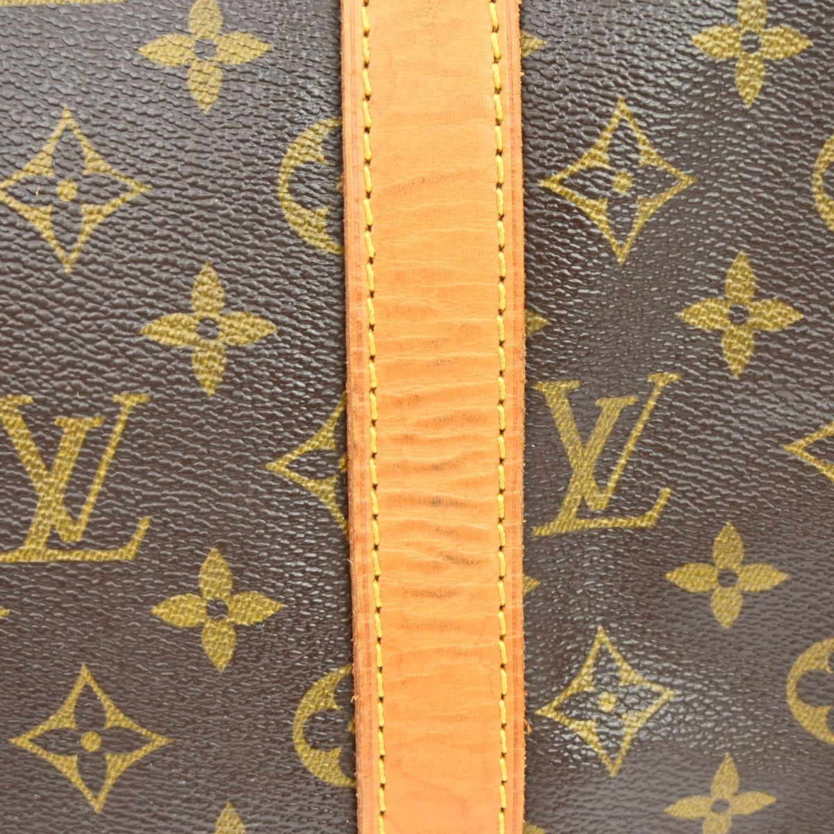 Louis Vuitton Keepall Bag Monogram Canvas Brown Canvas Travel Bag Bag (Pre-Owned)