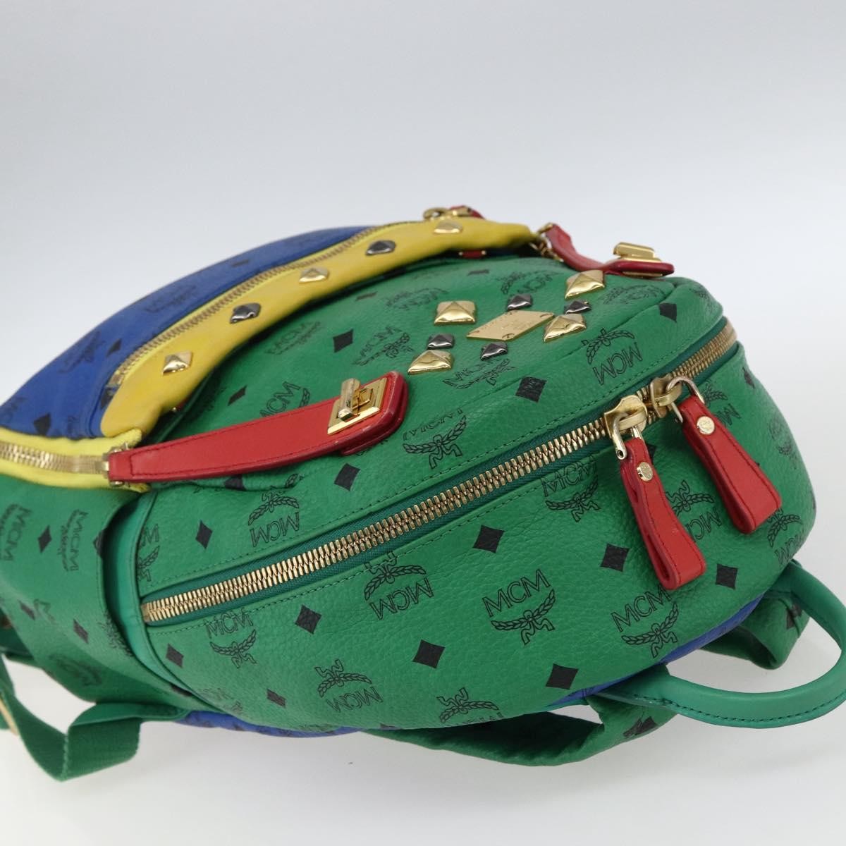 MCM Vintage Vicetos Backpack Pvc Leather Multicolour Pvc Backpack Bag (Pre-Owned)