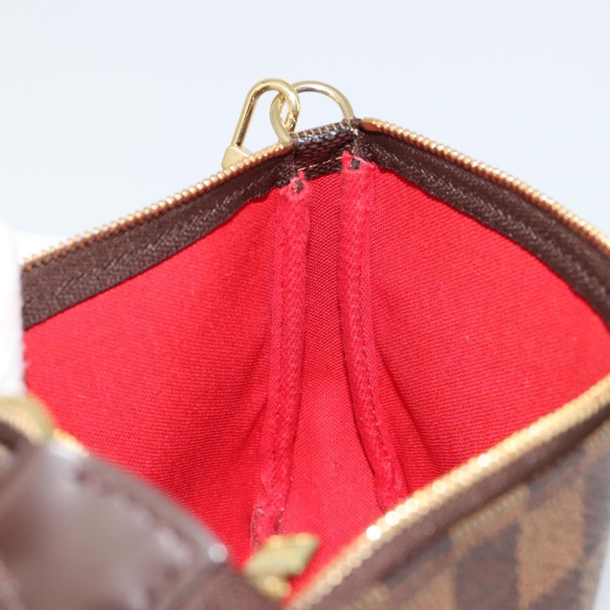 Louis Vuitton Pochette Accessoires Nm Damier Brown Canvas Clutche & Pouche Bag (Pre-Owned)