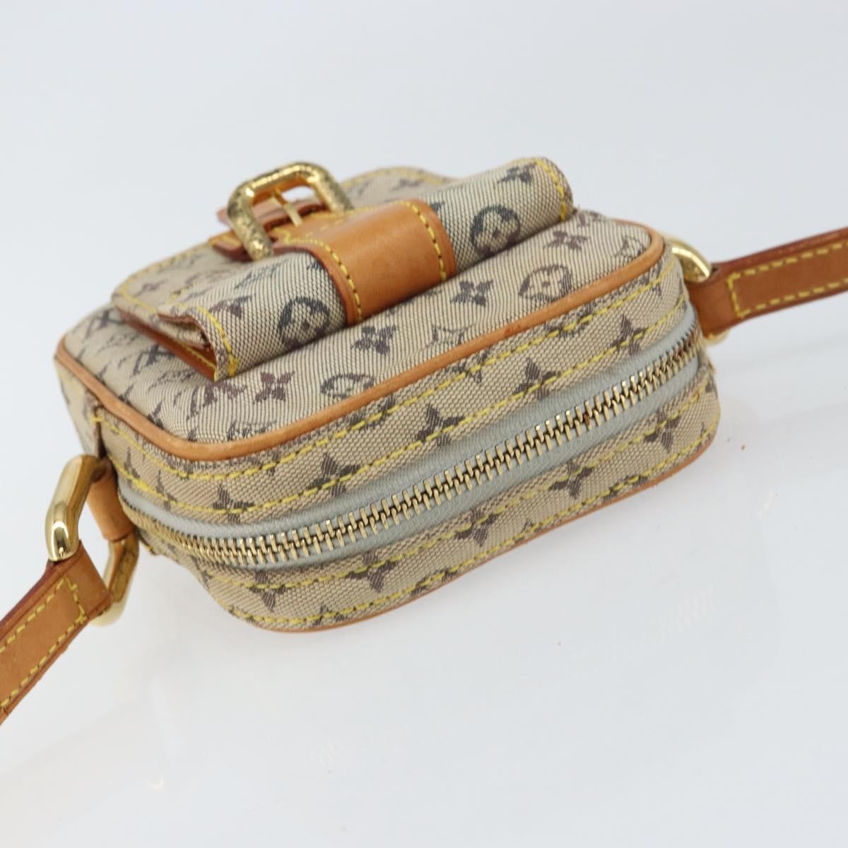 Louis Vuitton Juliette Crossbody Bag Mini Lin Blue Canvas Shoulder Bag Bag (Pre-Owned)