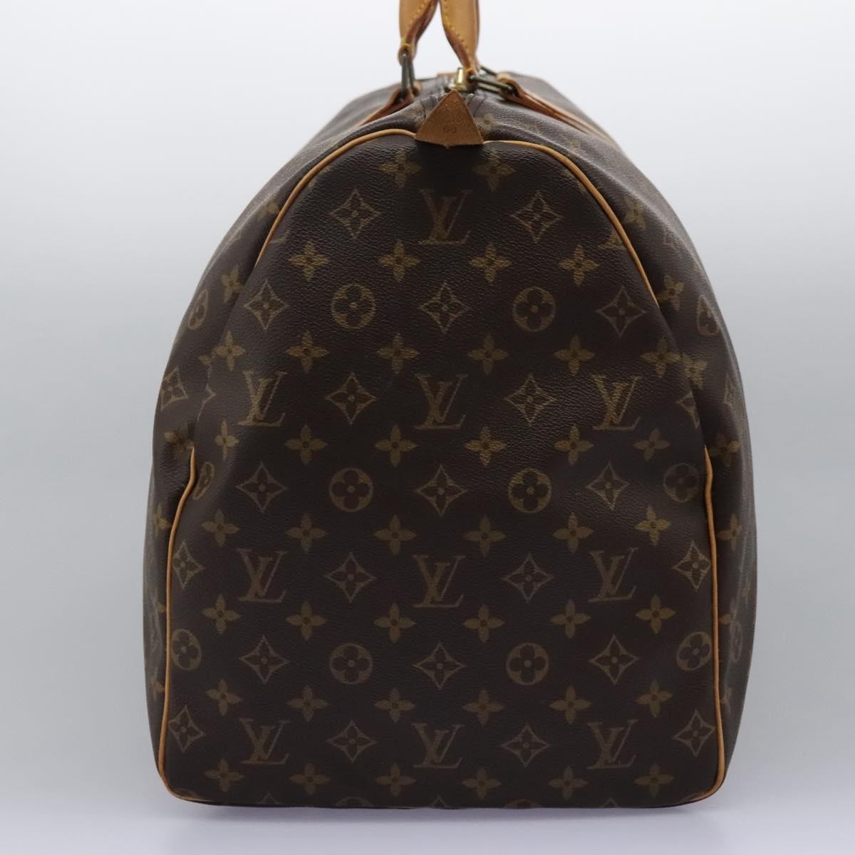 Louis Vuitton Keepall Bag Monogram Canvas Brown Canvas Travel Bag Bag (Pre-Owned)