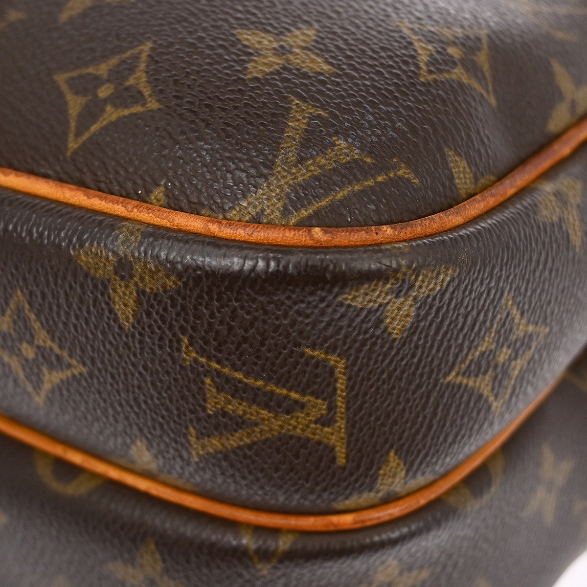 Louis Vuitton Reporter Bag Monogram Canvas Brown Canvas Shoulder Bag Bag (Pre-Owned)