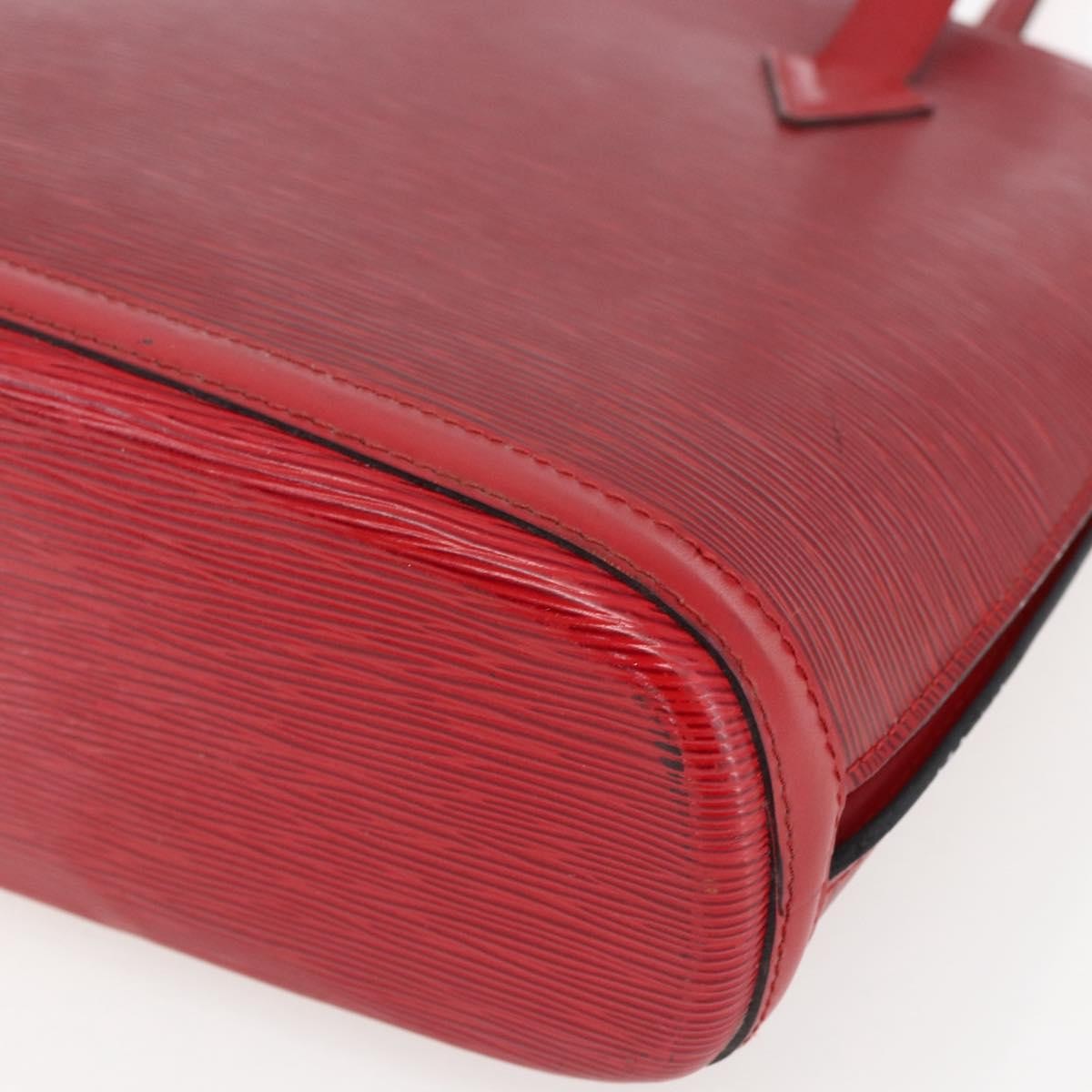 Louis Vuitton Lussac Handbag Epi Leather Red Leather Shoulder Bag Bag (Pre-Owned)