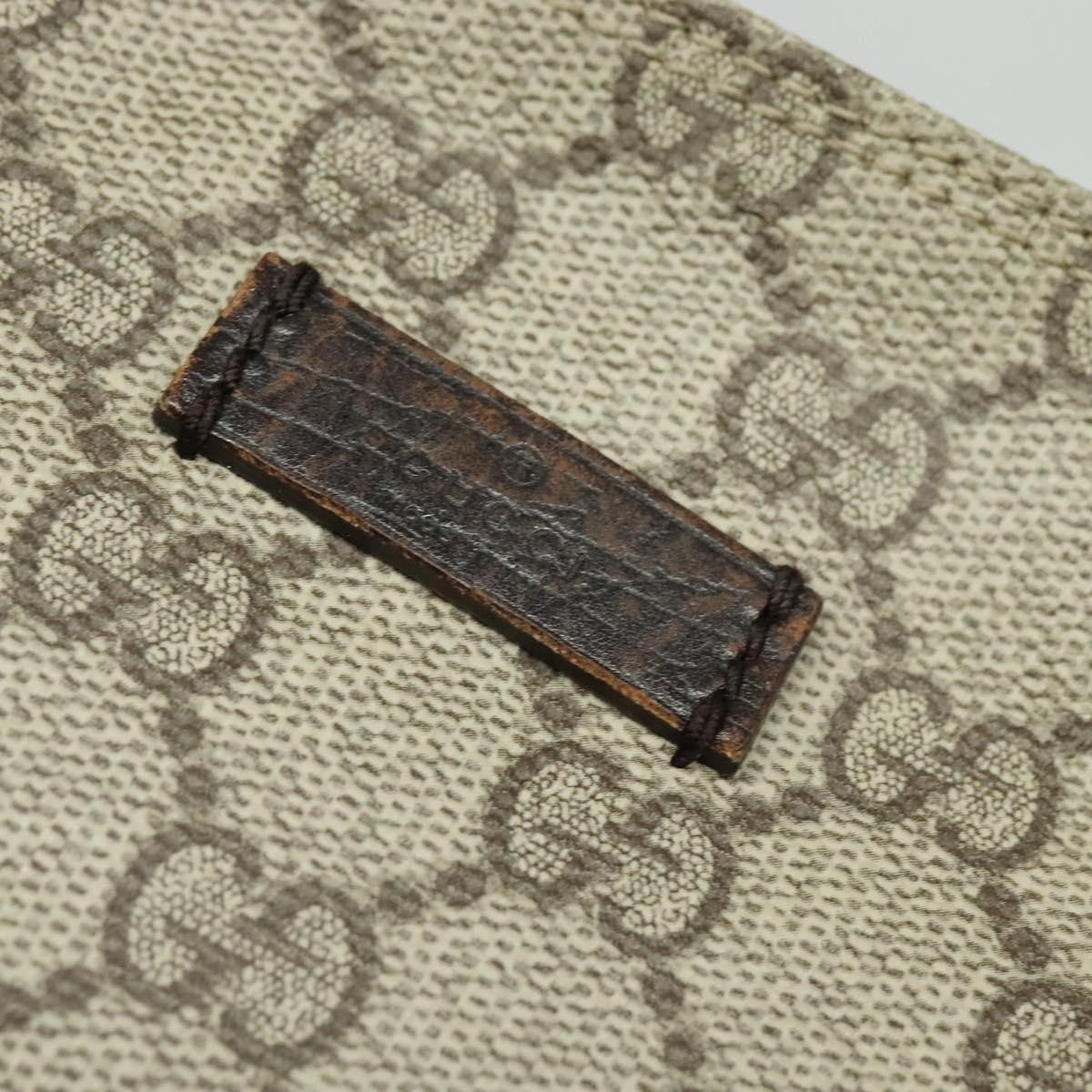 Gucci Zip Top Messenger Bag Gg Coated Canvas Beige Canvas Shoulder Bag Bag (Pre-Owned)