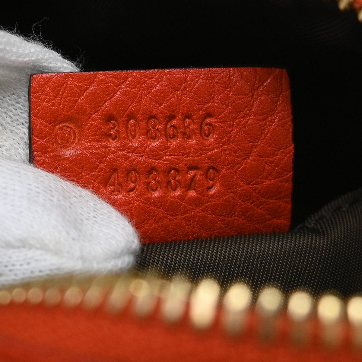 Gucci Pochette Leather Red Leather Clutche & Pouche Bag (Pre-Owned)