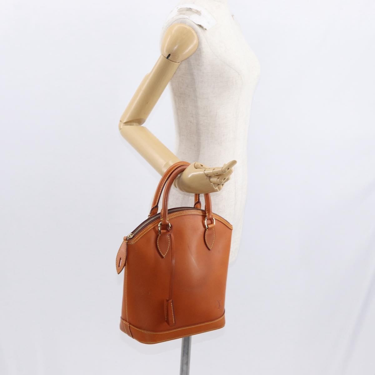 Louis Vuitton Lockit Handbag Nomade Leather Brown Leather Handbag (Pre-Owned)