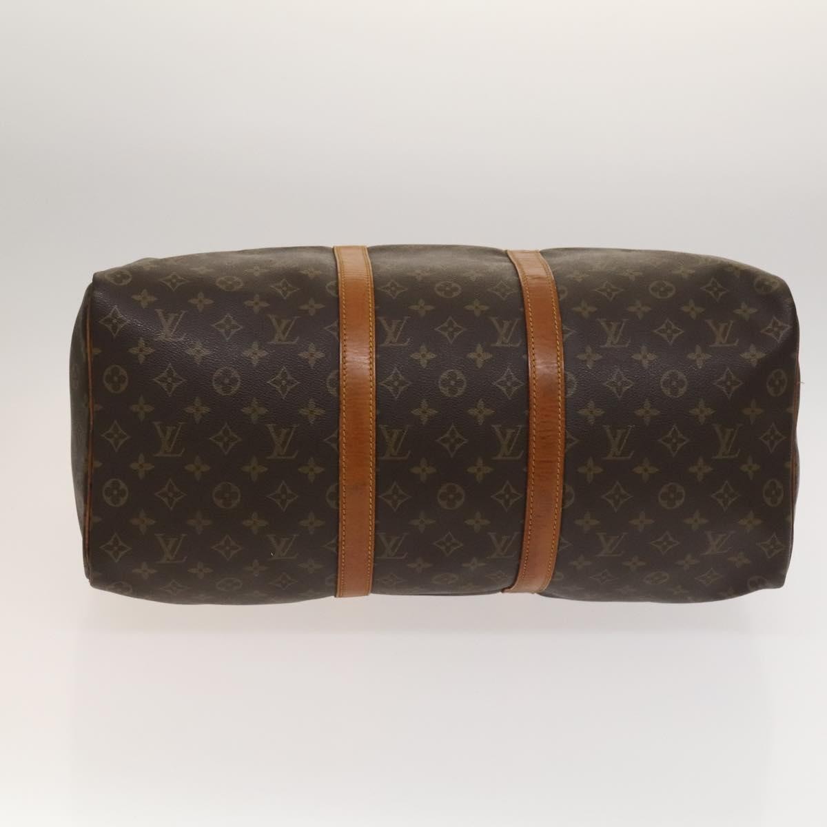 Louis Vuitton Keepall Bag Monogram Canvas Brown Canvas Travel Bag Bag (Pre-Owned)
