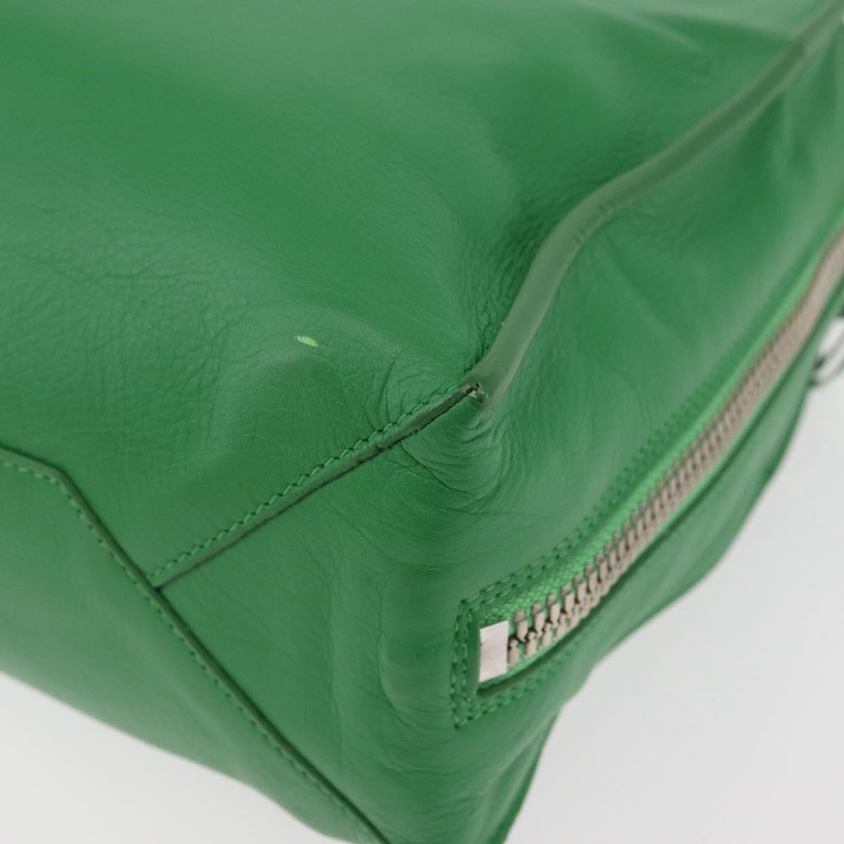 Balenciaga Papier Flap Tote Leather Green Leather Tote Bag Bag (Pre-Owned)