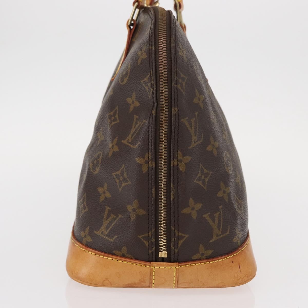 Louis Vuitton Alma Handbag Monogram Canvas Brown Canvas Handbag (Pre-Owned)