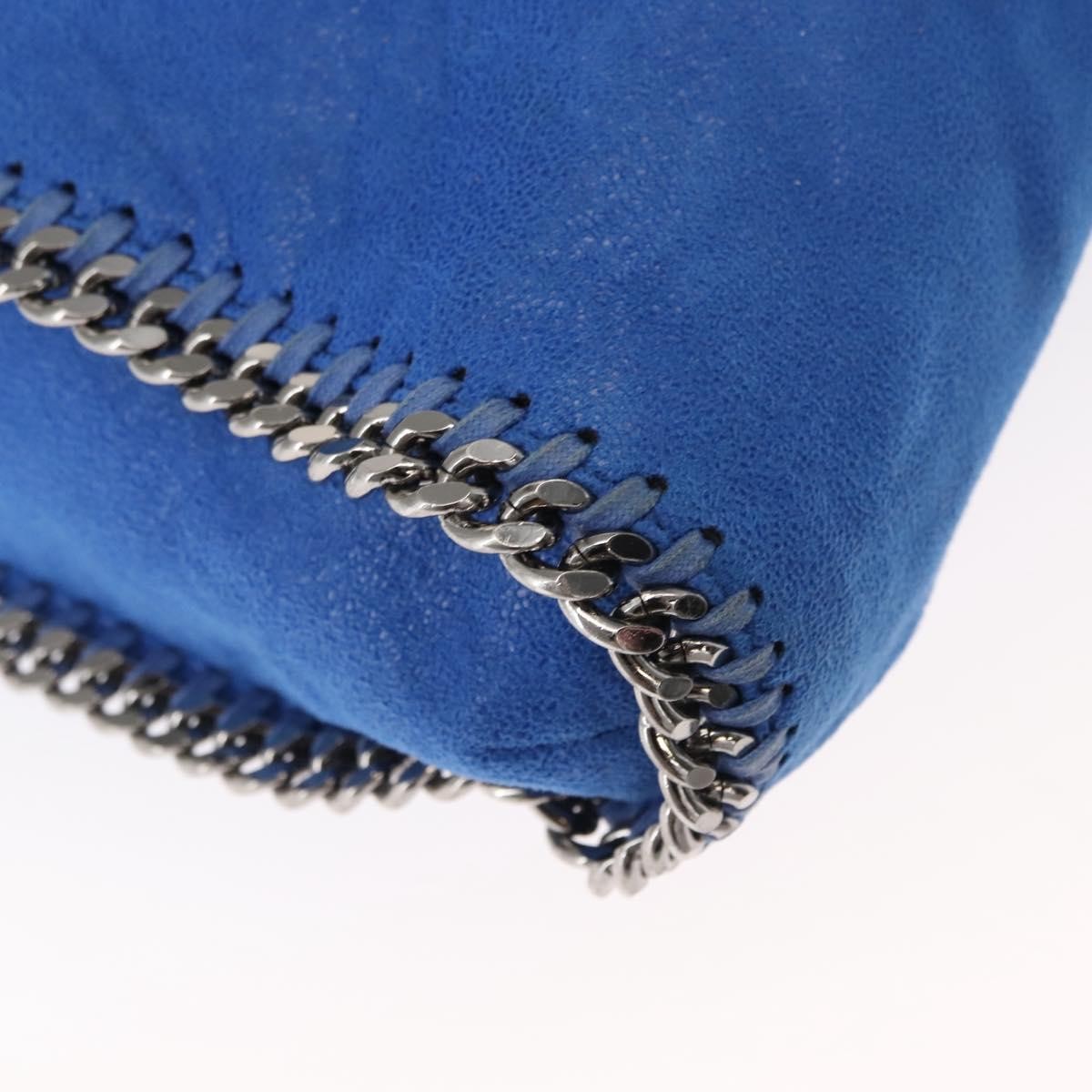 Stella Mccartney Falabella Tote Shaggy Deer Blue Polyester Tote Bag Bag (Pre-Owned)