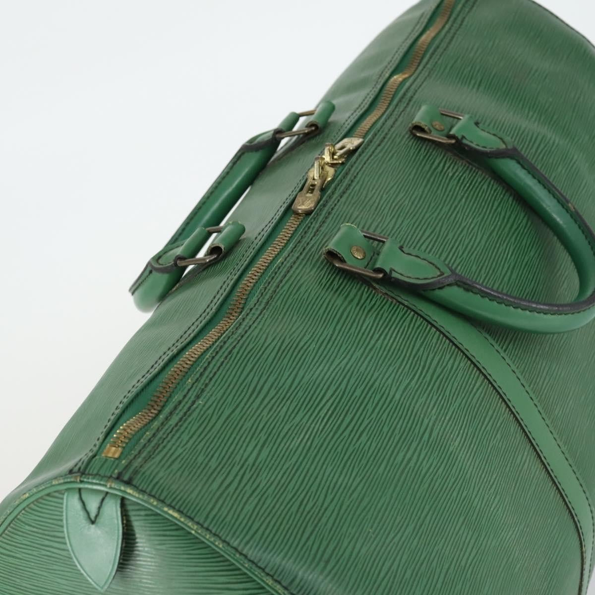 Louis Vuitton Keepall Bag Epi Leather Green Leather Travel Bag Bag (Pre-Owned)