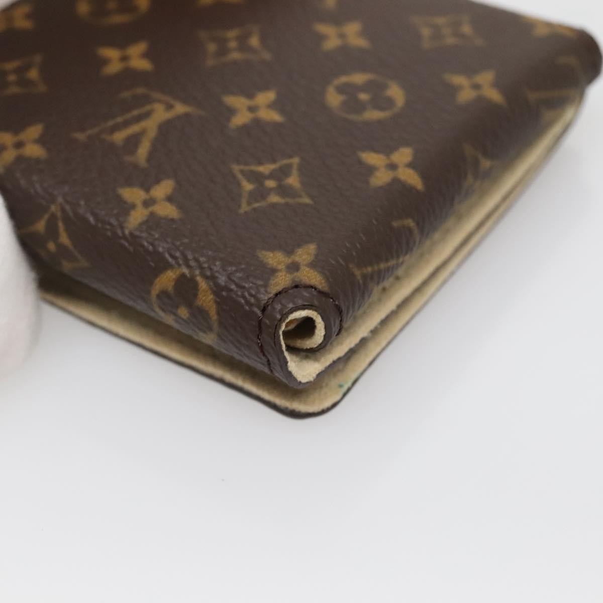 Louis Vuitton Case Jewelry Box Canvas Brown Canvas Wallets Accessory (Pre-Owned)